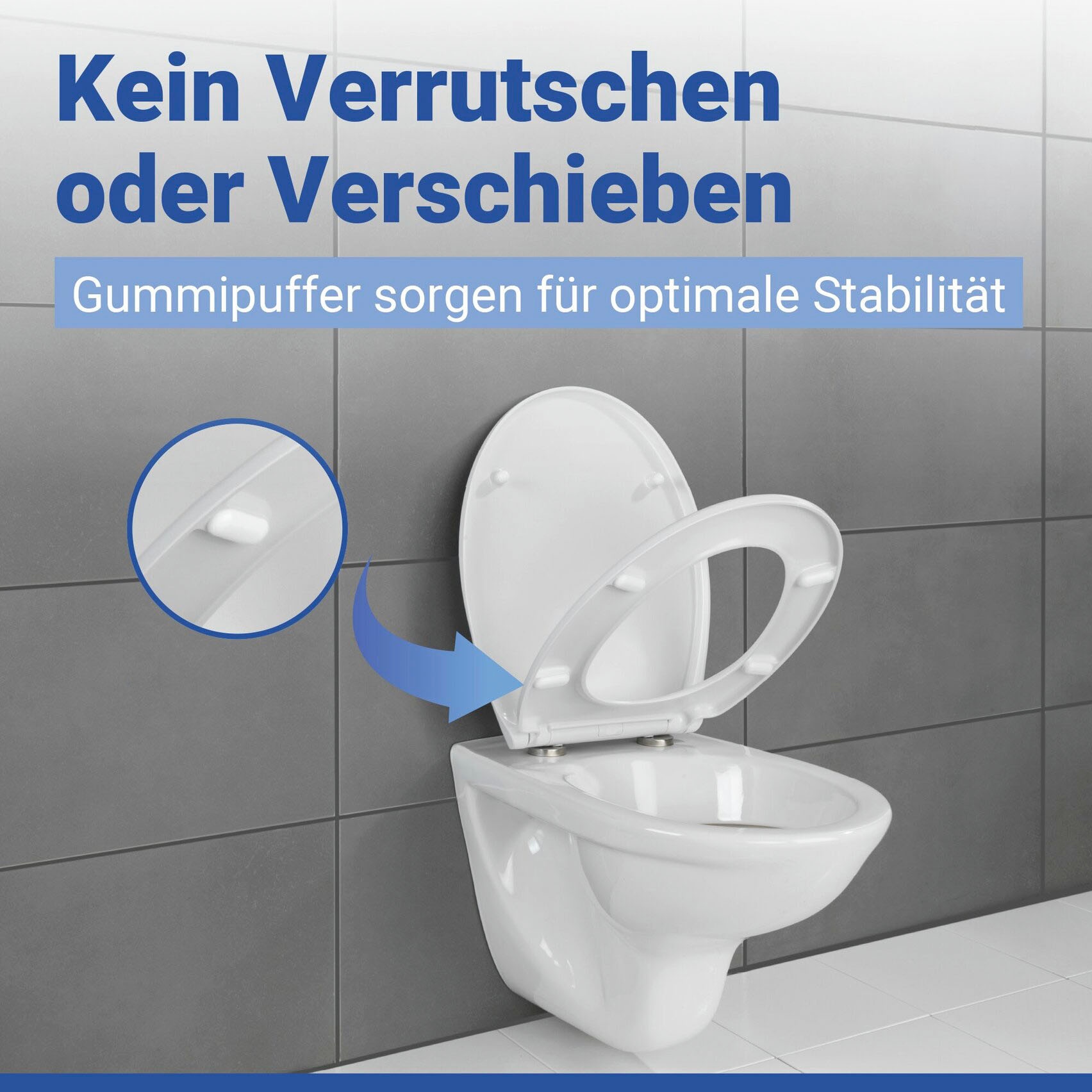 WENKO WC-Sitz »Neo« mit Absenkautomatik und Schnellbefestigung