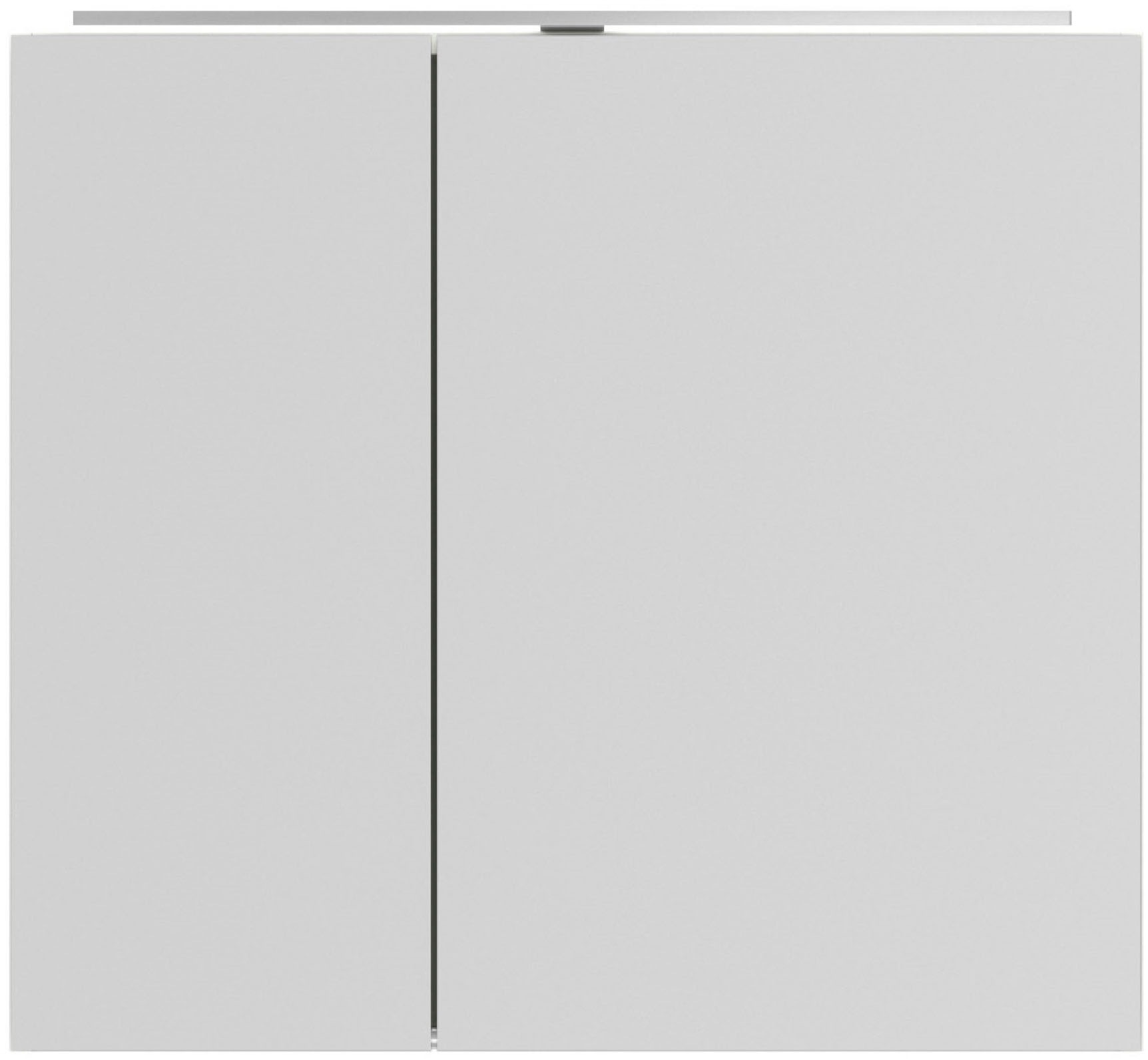 nobilia® Spiegelschrank »Prina«, (inkl. Beleuchtung mit Dimmerfunktion), in Breiten 60, 80, 100 und 120 cm, innenliegende Steckdose