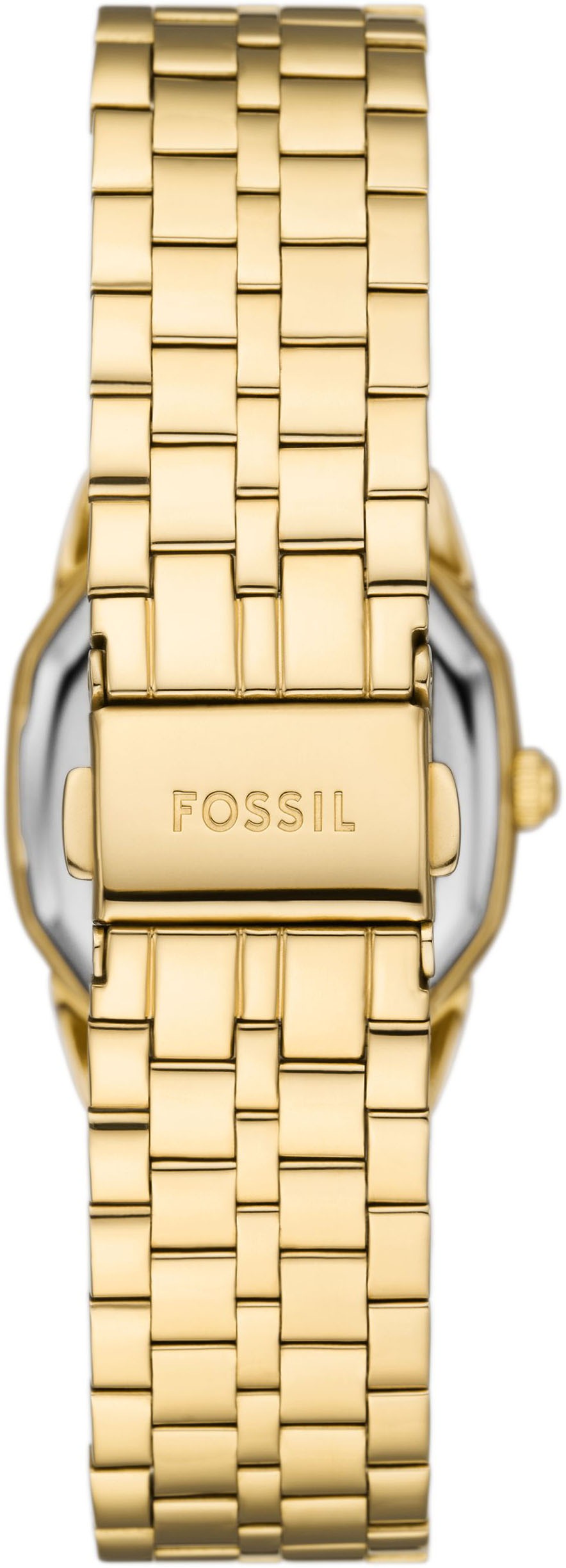 Quarzuhr FOSSIL "HARLOW", gold (goldfarben), Armbanduhren, Damen, Quarzuhr, Armbanduhr, Damenuhr, Edelstahlarmband, analog 3