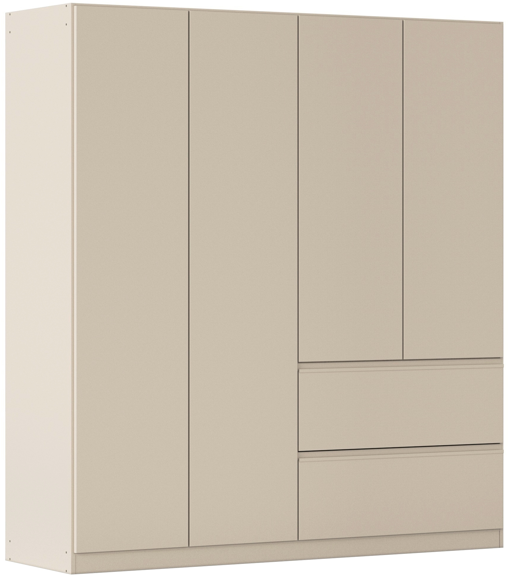 rauch "Kleiderschrank Schrank Garderobe Wäscheschrank Schlafzimmer JOEL" in 3 verschiedenen Ausstattungen BASIC/CLASSIC/PREMIUM, mit zwei Schubladen, mit Push-to-Open Funktion MADE IN GERMANY