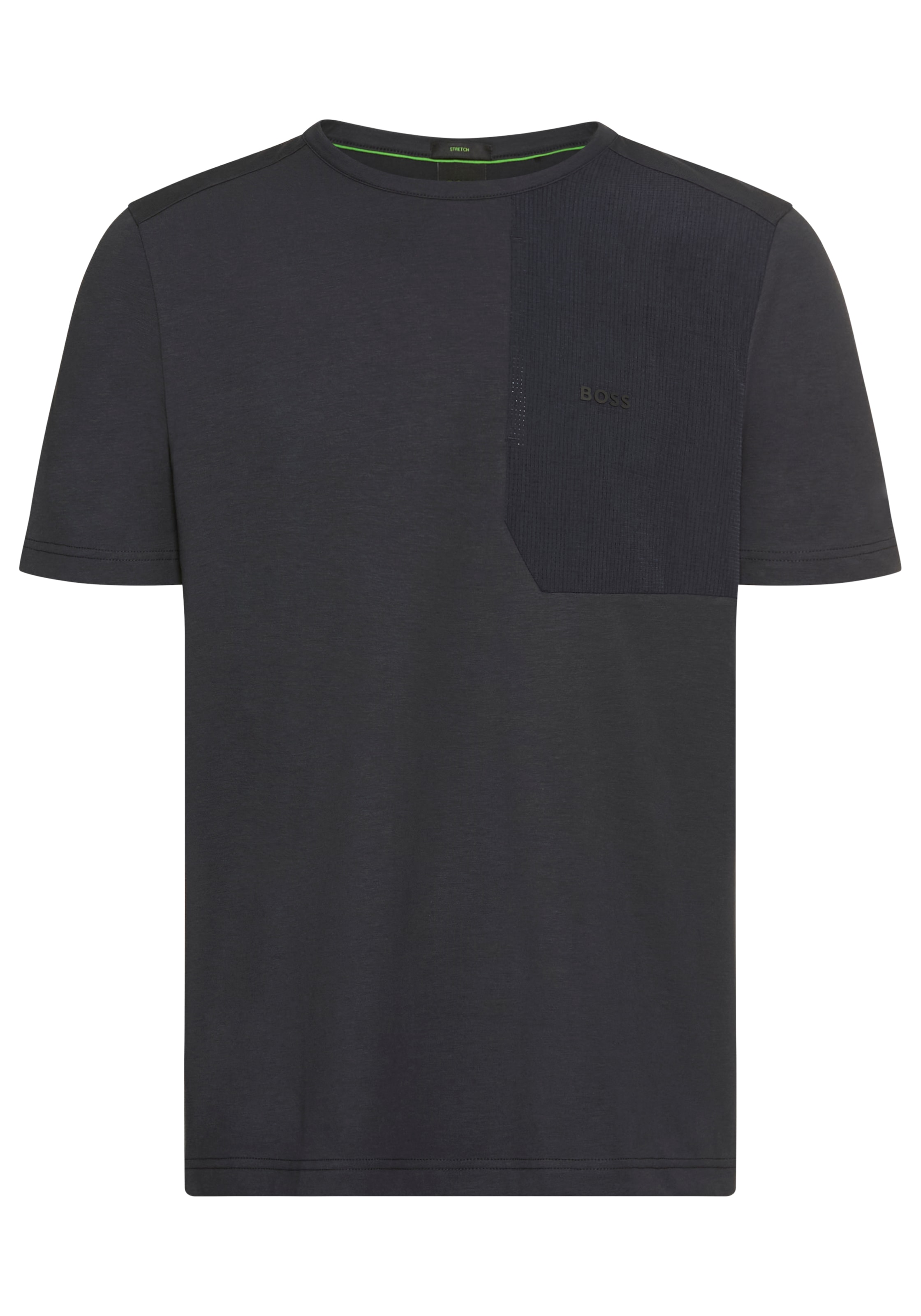 BOSS GREEN T-Shirt "Tee PKT Glamping", mit Materialmix günstig online kaufen