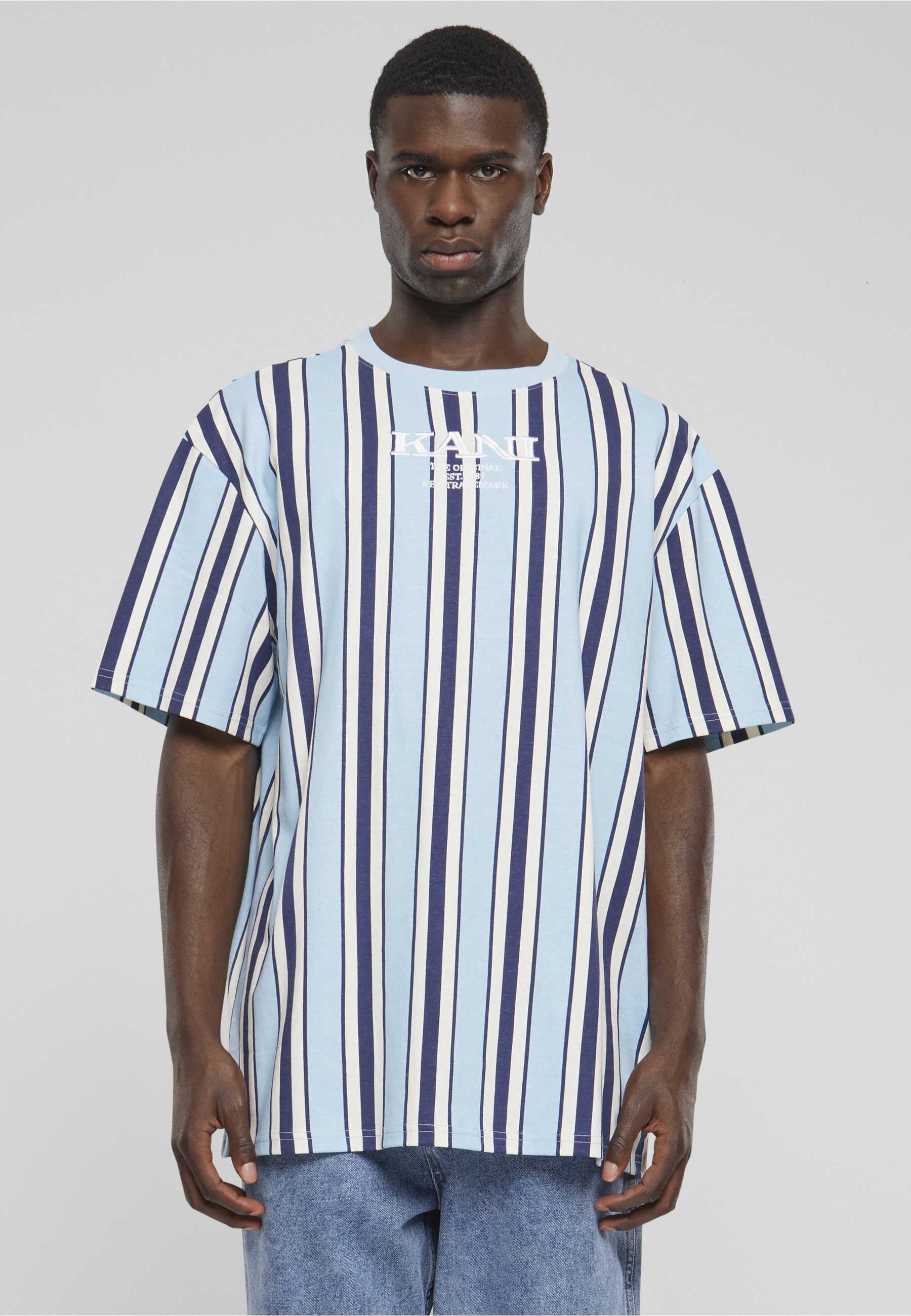 Karl Kani T-Shirt »Karl Kani Herren KM241-034-2 Karl Kani Retro Striped Tee« 1 Stk.