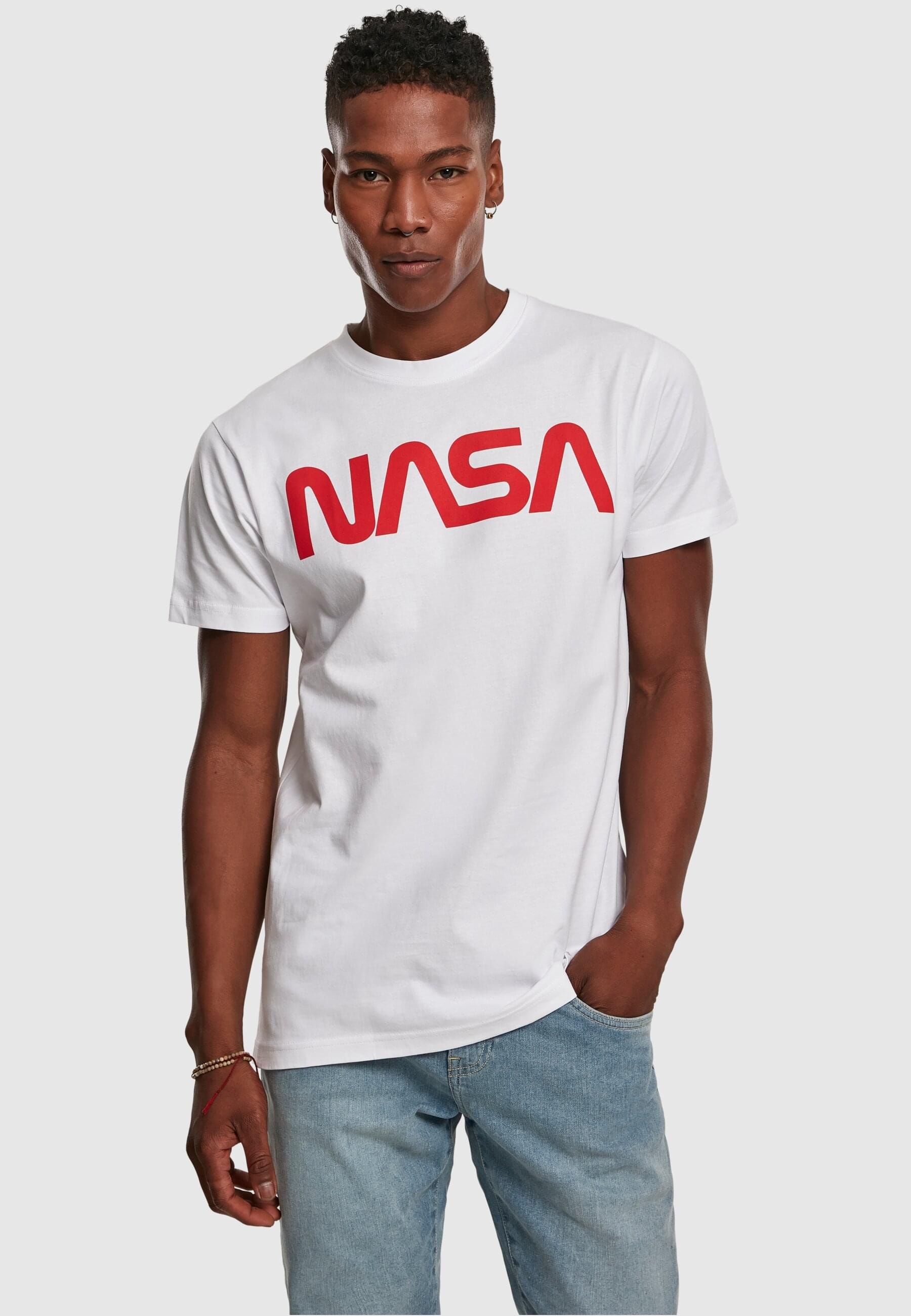 MisterTee T-Shirt »MisterTee Herren NASA Worm Tee«, (1 tlg.)