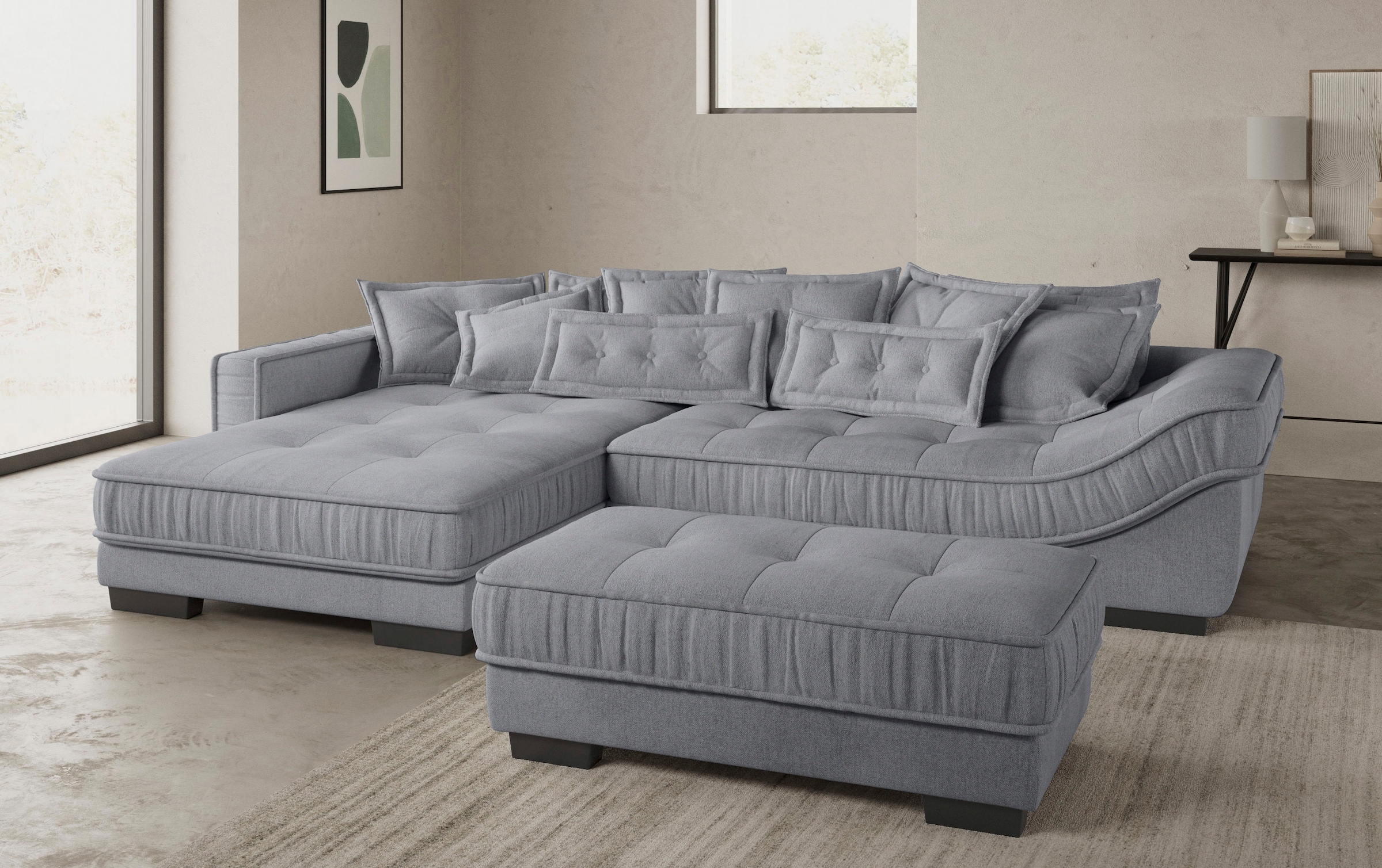 Mr. Couch Ecksofa »Diwan II, L-Form«, Wahlweise mit Kaltschaumpolsterung bis 140 kg belastbar