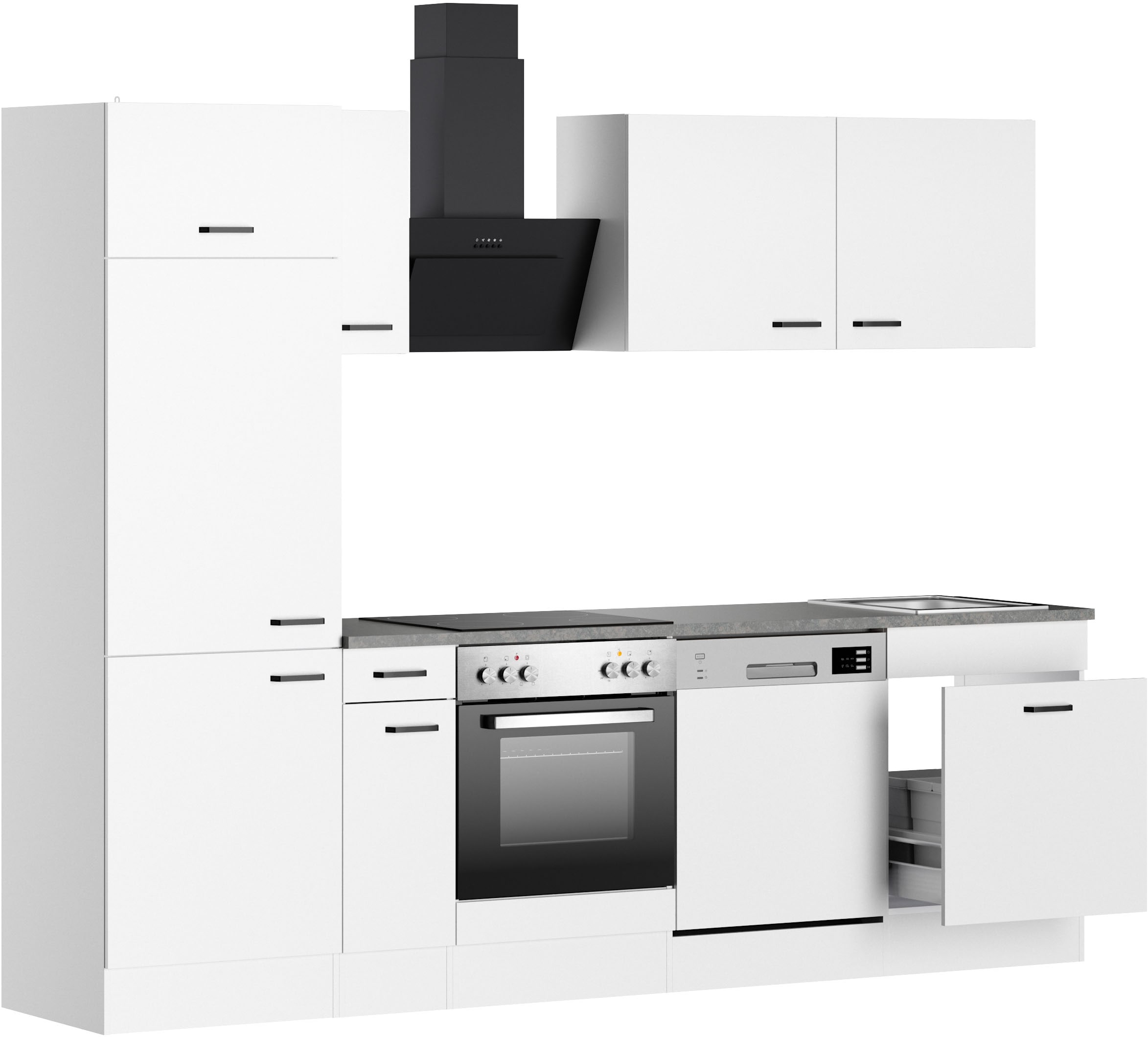 OPTIFIT Küchenzeile »OPTImulti« Breite 270 cm, wahlweise mit E-Geräten