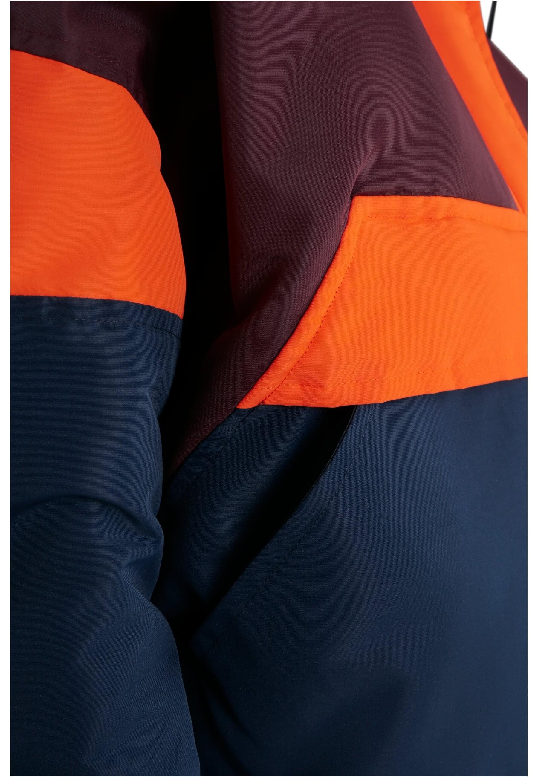 URBAN CLASSICS Allwetterjacke »Urban Classics Damen Ladies 3-Tone Neon Mix Pull Over Jacket« 1 Stk. tlg. mit Kapuze