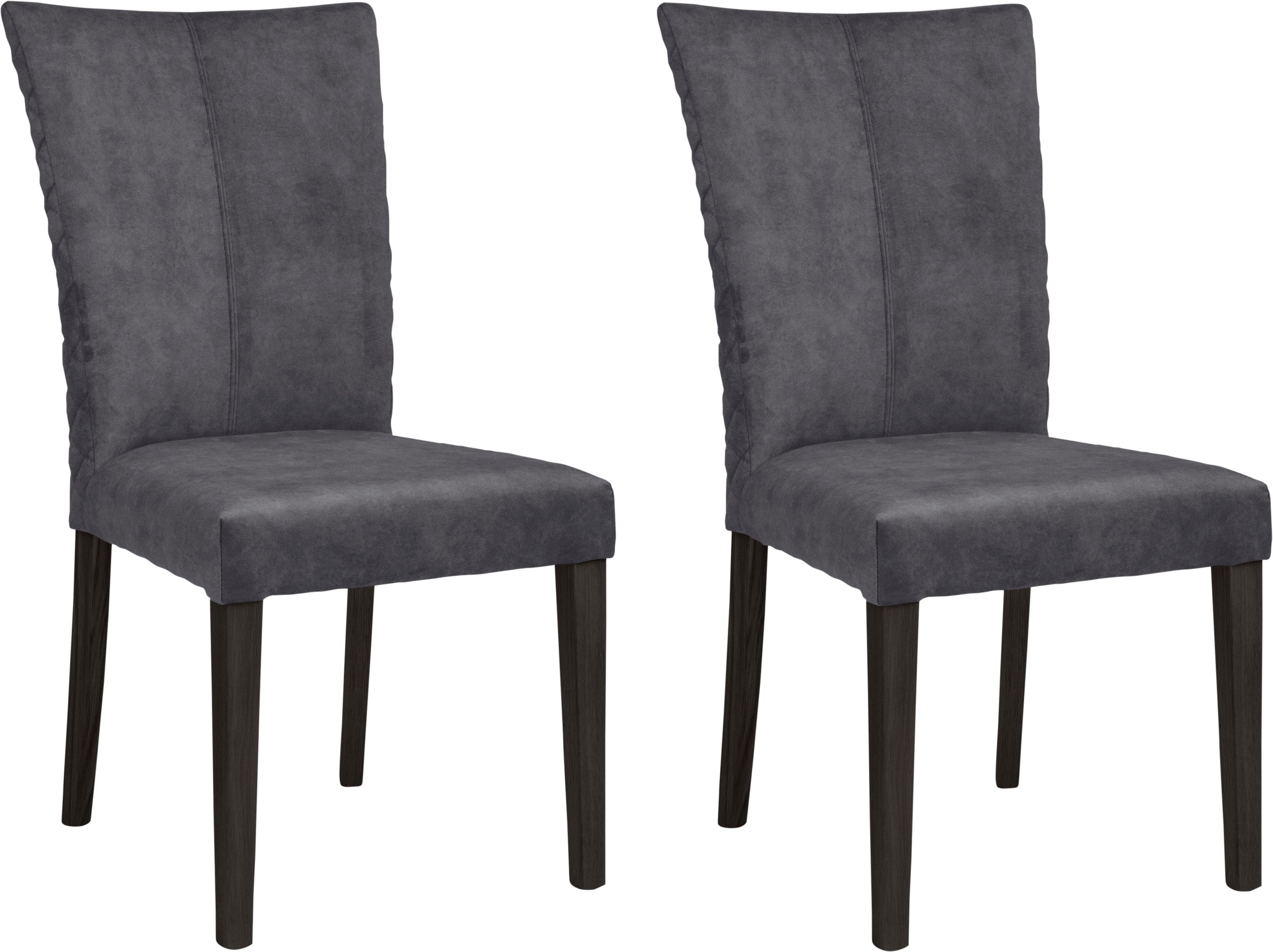 Leonique 4-Fußstuhl "Vence" (Set) 2 Stk. Luxus-Microfaser mit Rautensteppun günstig online kaufen