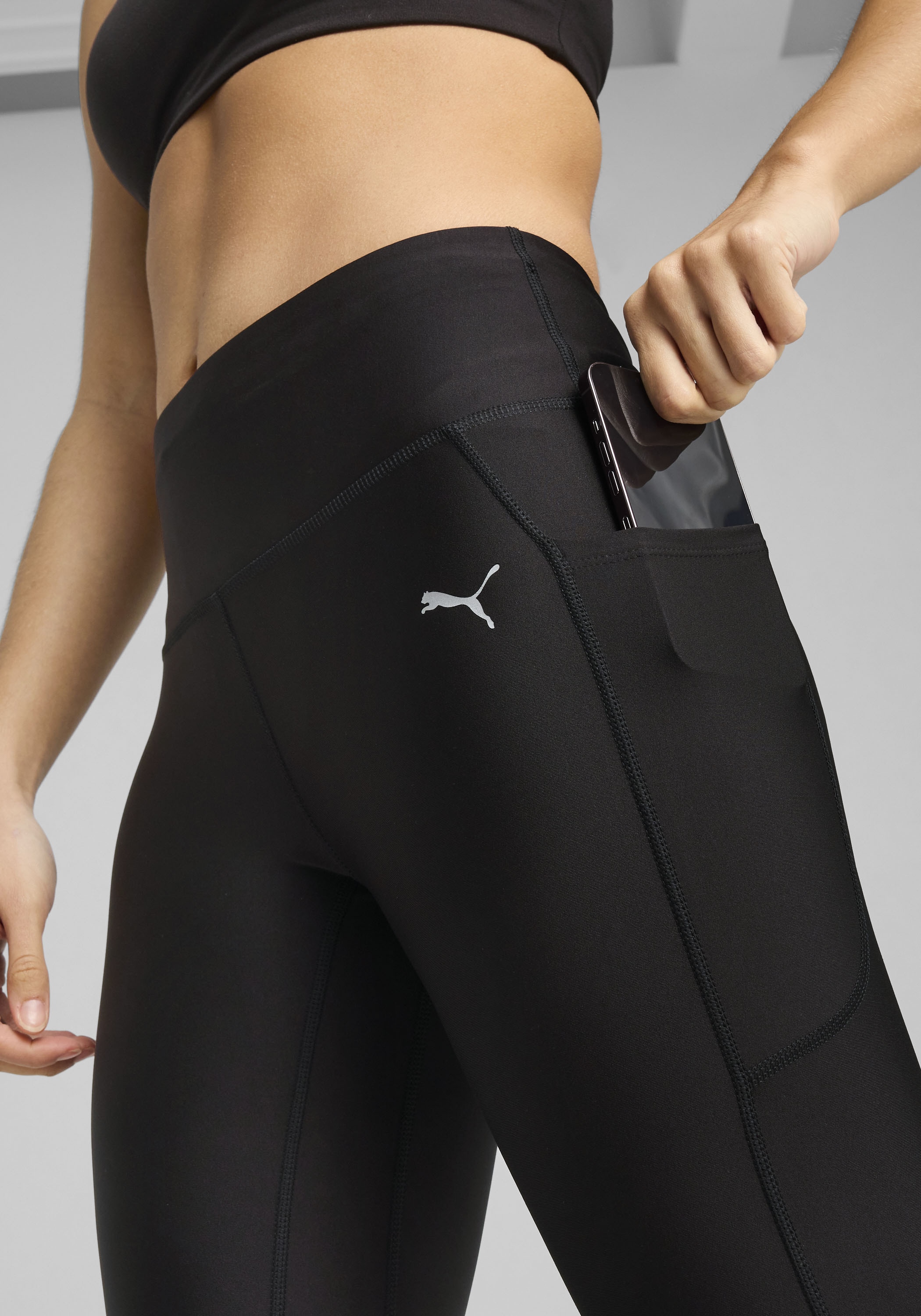 PUMA Lauftights »W RUN VELOCITY 3/4TH TIGHT«  mit Seitentaschen, mit DryCELL Technologie, hoher Bund