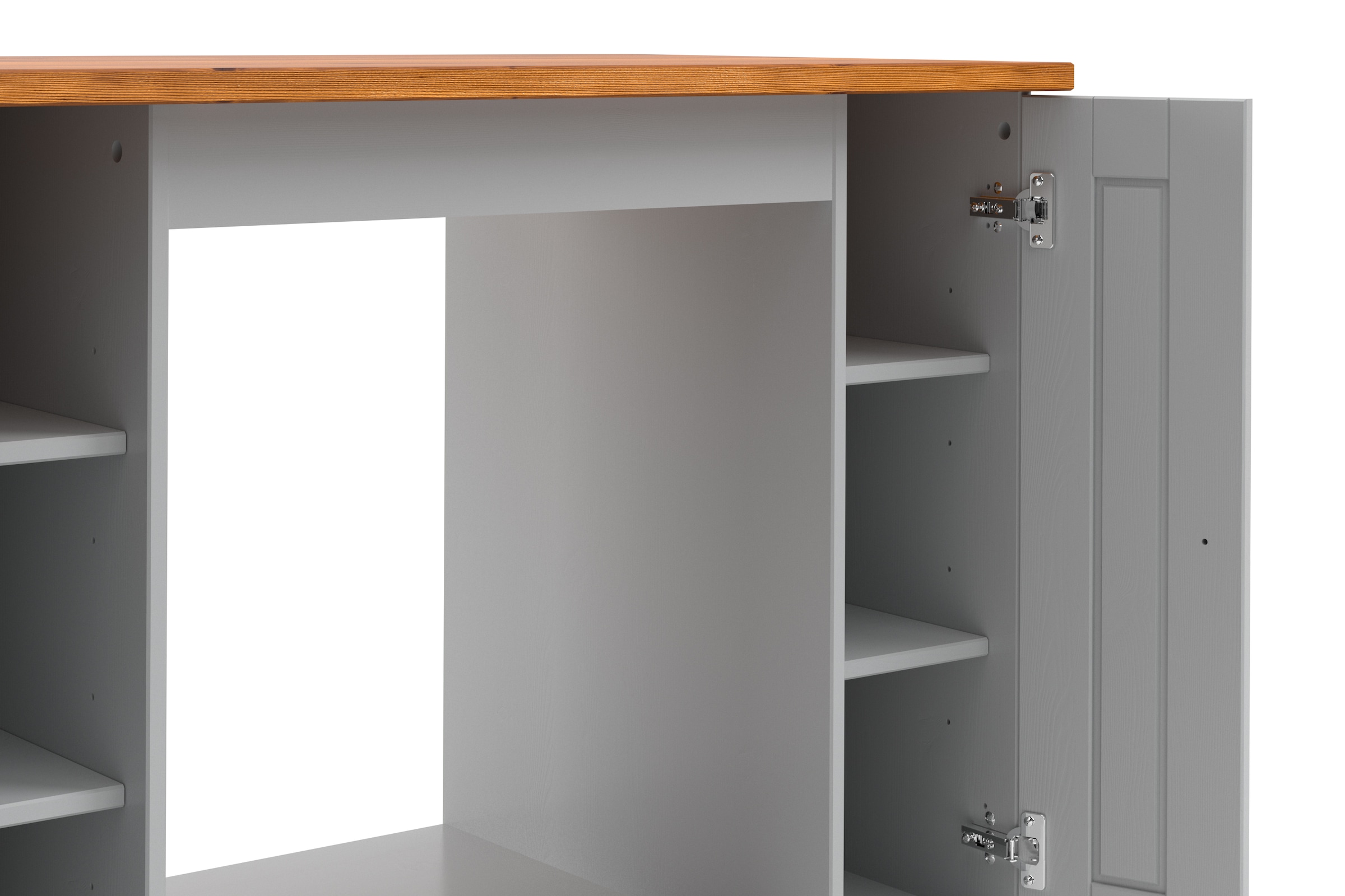 Home affaire Herdumbauschrank »Alby2«, Mit Metallgriffen, Breite 100 cm, ohne E-Geräte