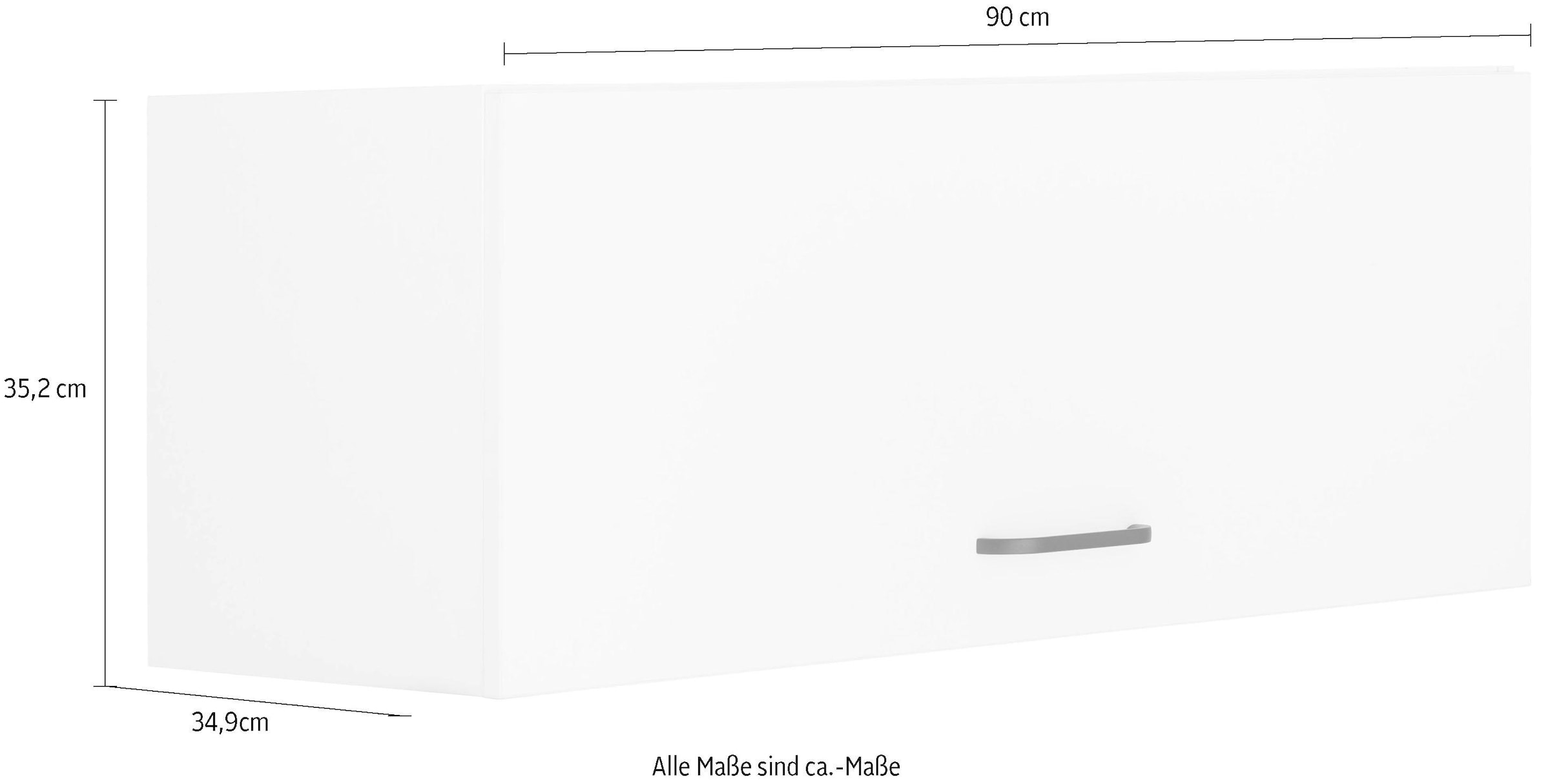 OPTIFIT Klapphängeschrank »Elga«, mit Soft-Close-Funktion und Metallgriff,  Breite 90 cm kaufen | BAUR | Backofenumbauschränke