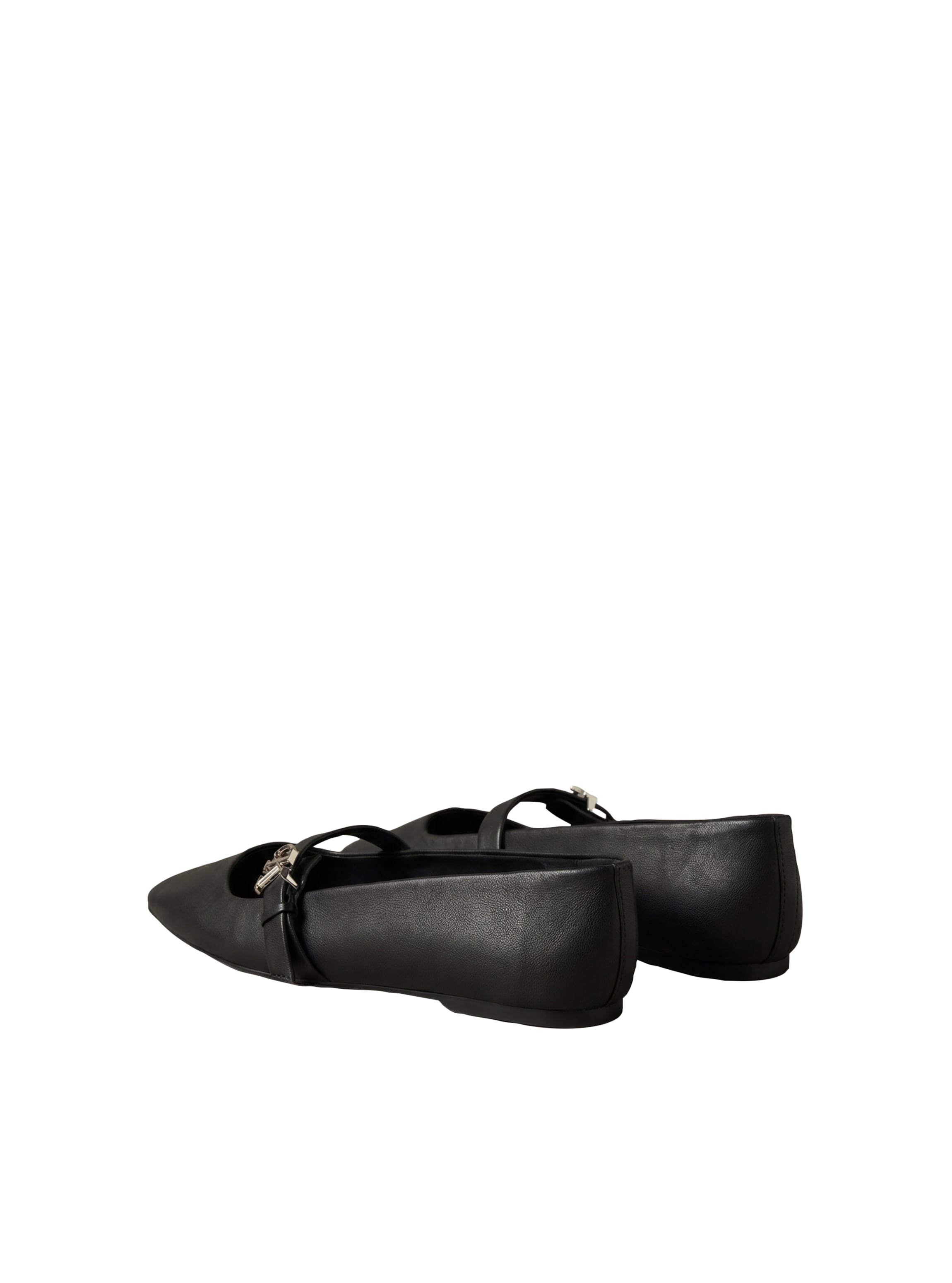 Calvin Klein Ballerina »SQUARED BALLERINA MJ LTH MG HDW«  Flat, Loafer mit modischer Zierschnalle