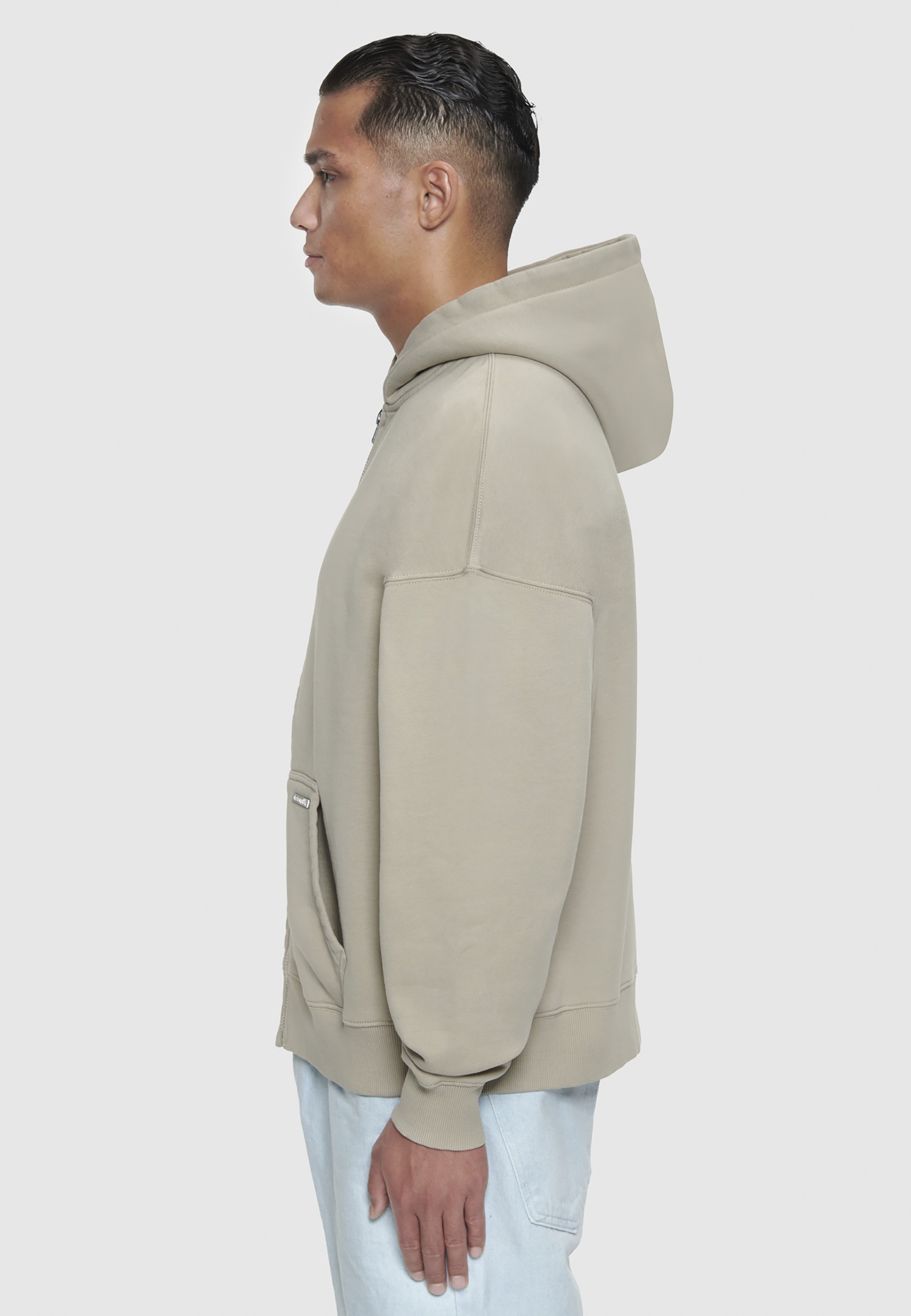 Dropsize Sweatjacke »Dropsize Herren Bazix Republiq Super Heavy Rib Zipper«