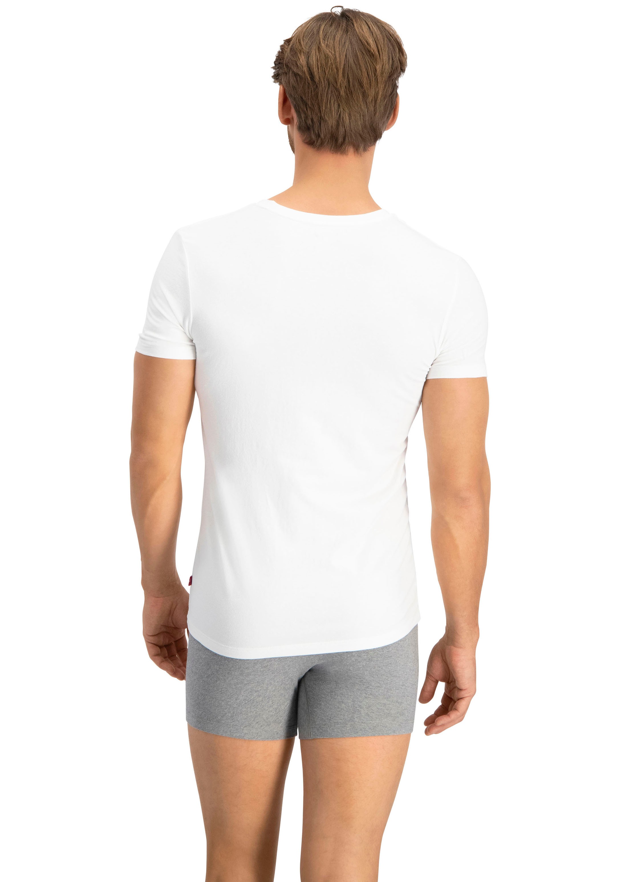 Levi's® T-Shirt, (Packung, 2er-Pack), mit breitem Logobund