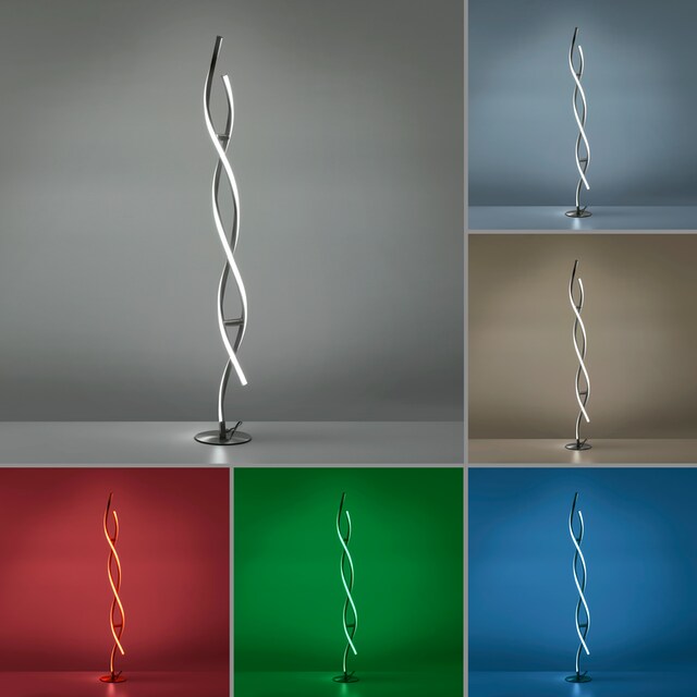 JUST LIGHT Stehlampe »Ls-SWING«, 2 flammig-flammig, RGB+tunable white, Infrarot  inkl., Fernbedienung, Smarthome fähig | BAUR