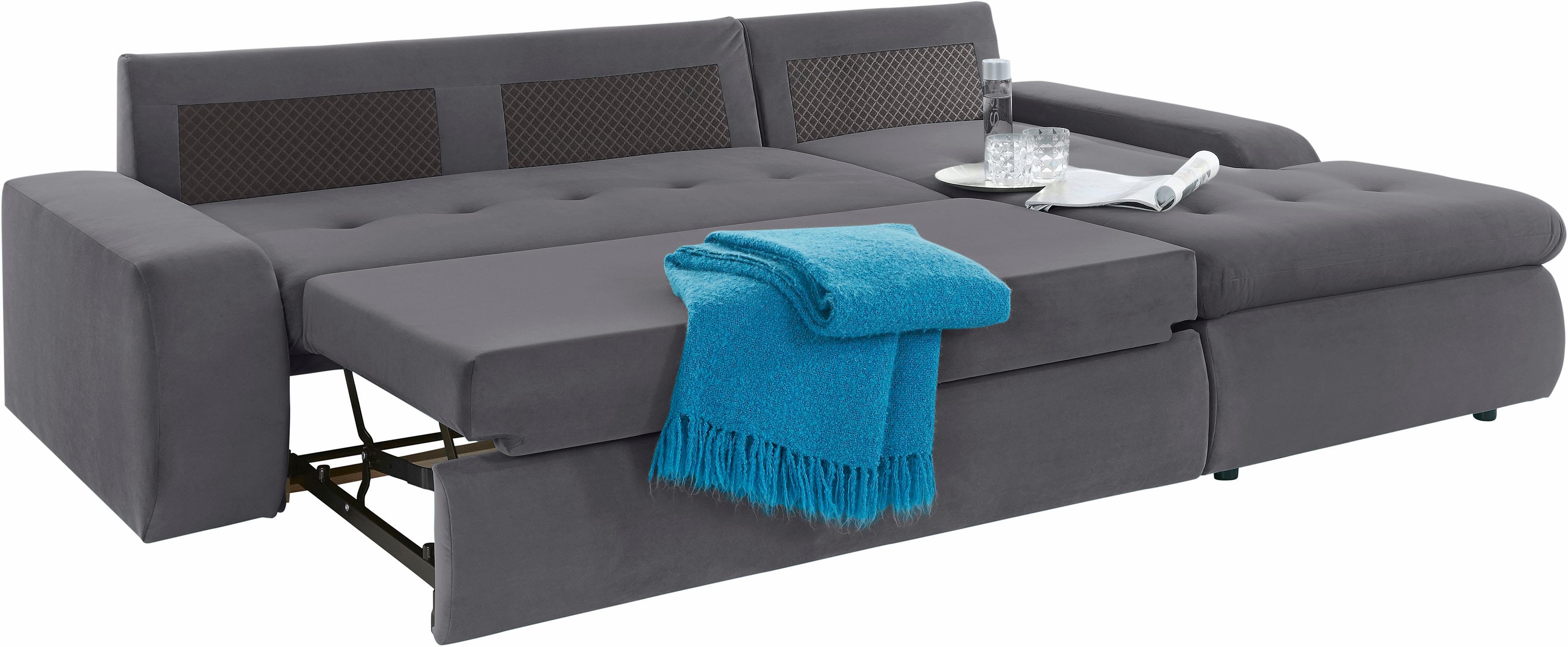 Thumbnail - TRENDMANUFAKTUR Ecksofa "Indie II, tolle Detailverarbeitung, bequem und komfortabel im Sitz", XL und XXL, wahlweise mit ...