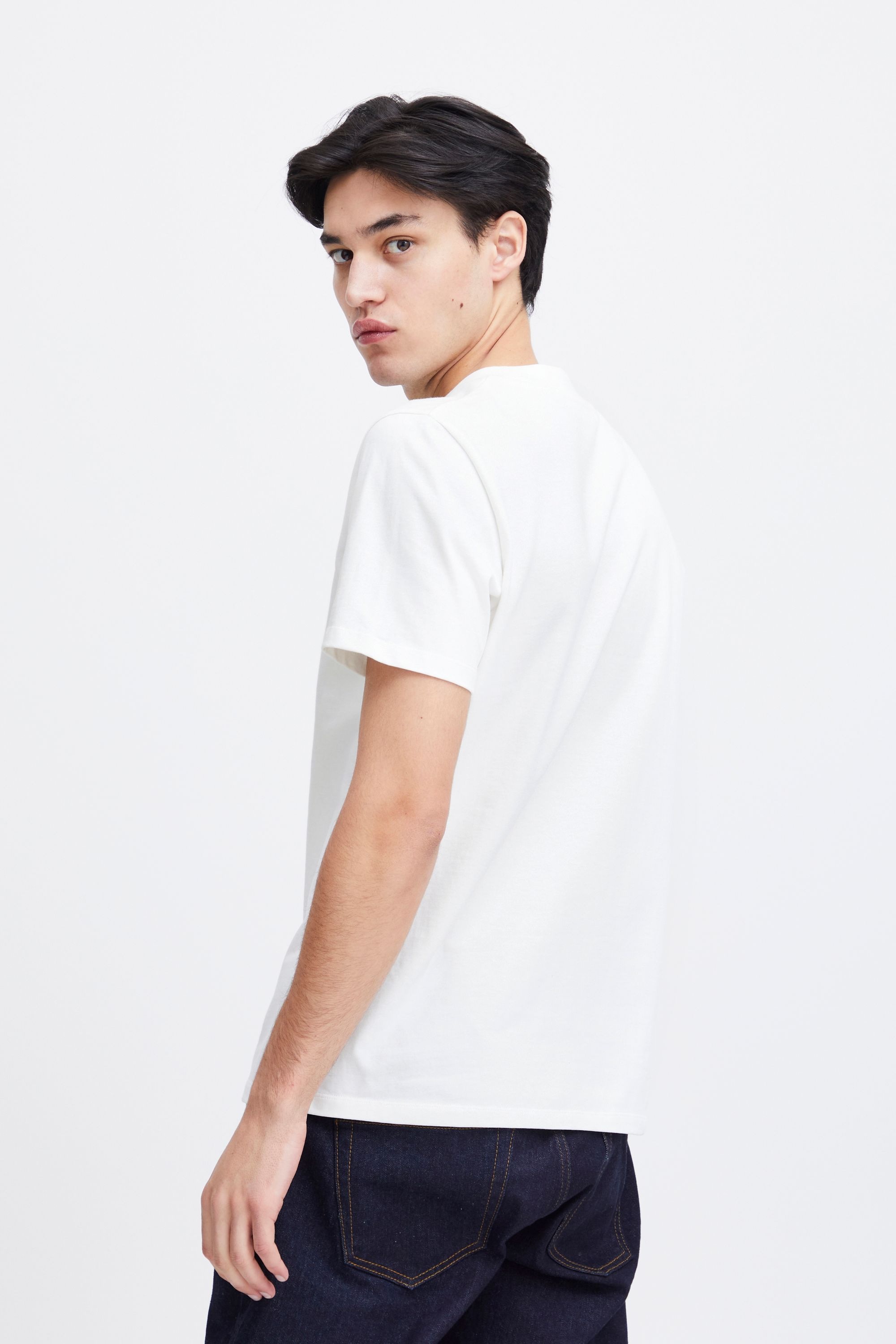 T-Shirt CASUAL FRIDAY "T-Shirt CFThor", Herren, Gr. XXL, weiß (snow weiß), Obermaterial: 100% Baumwolle CO., regular fit normal, Rundhals, Shirts T-Shirt 3