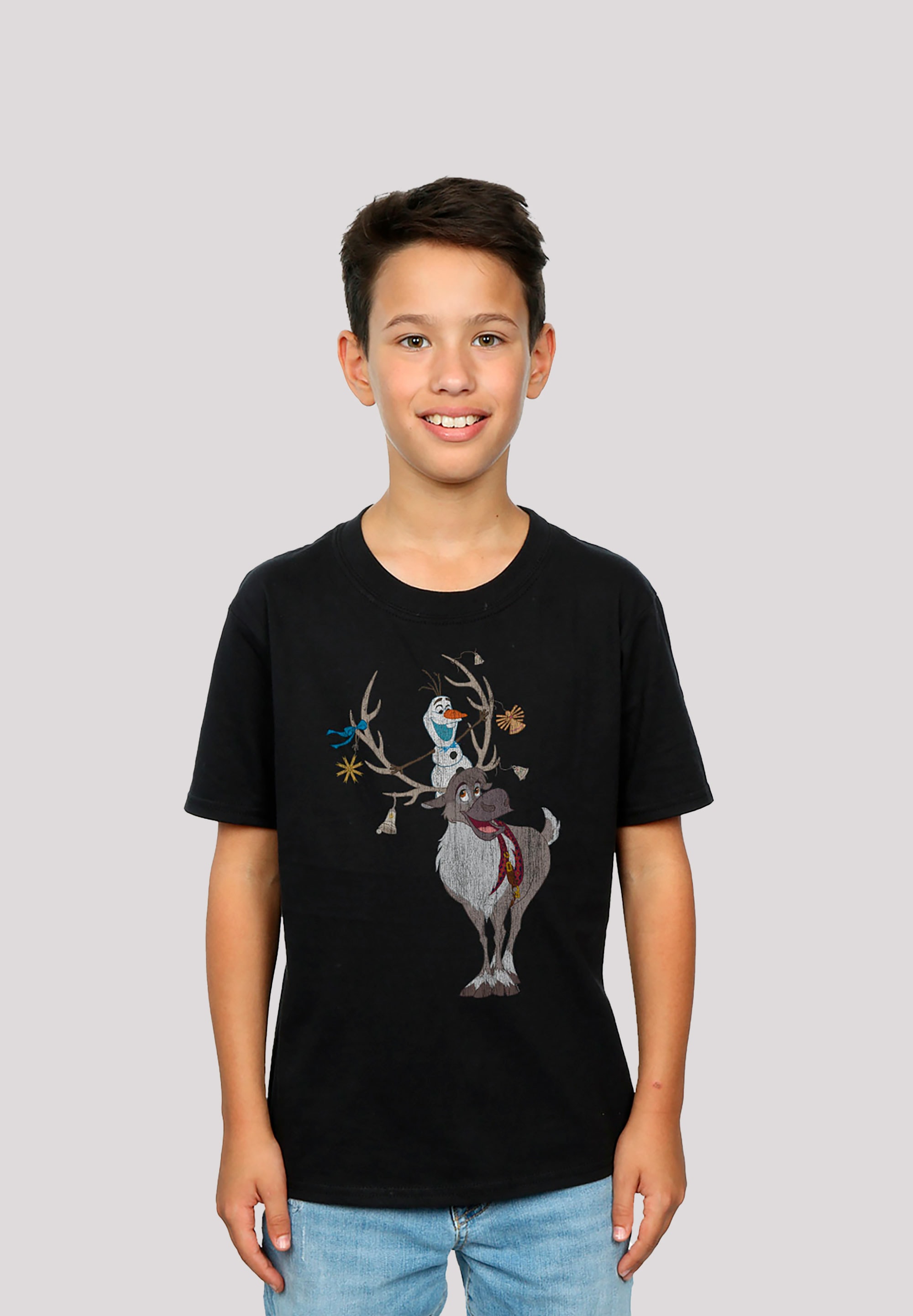 F4NT4STIC T-Shirt »Disney Frozen Sven und Olaf Christmas«, Print