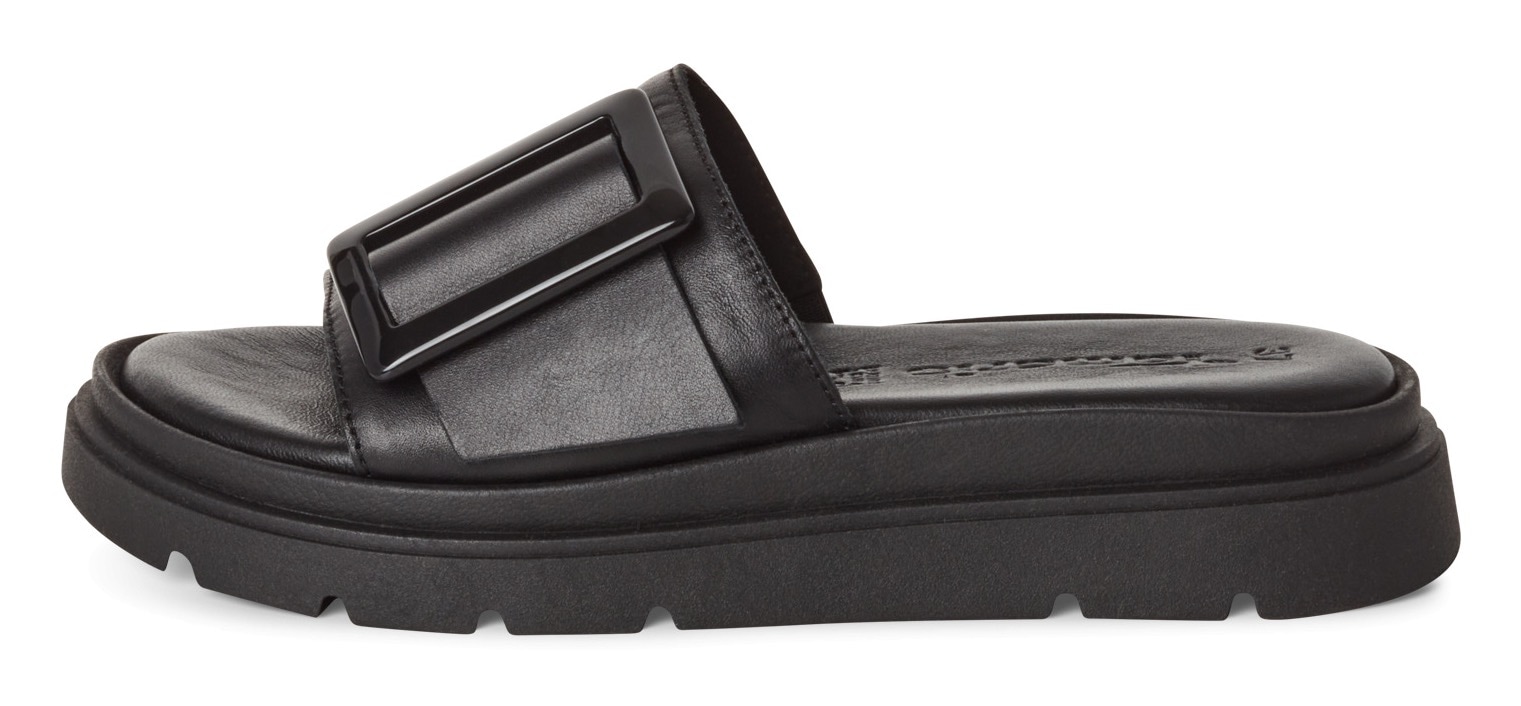 Tamaris Pantolette, Plateau, Sommerschuh mit modischer Zierschnalle