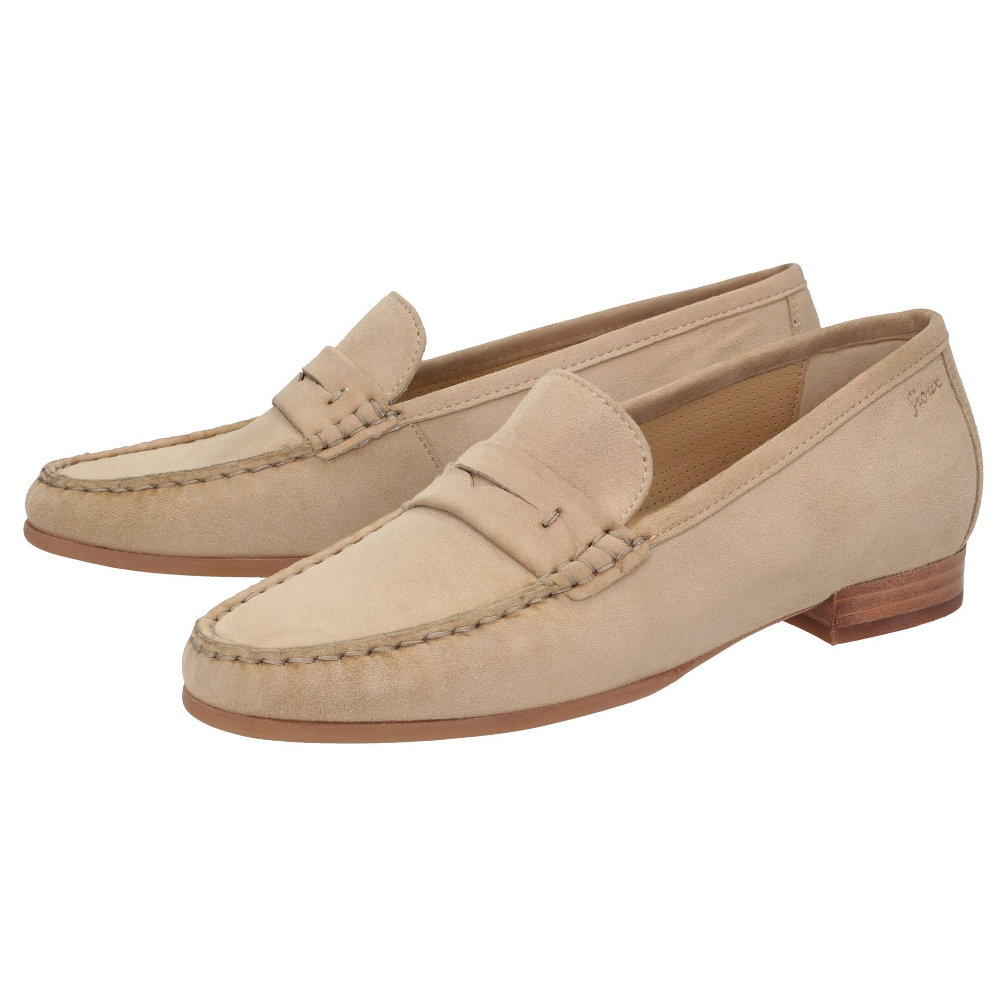 SIOUX Damen Slipper "Rosikena-700", Gr. 36, beige, Obermaterial: 100% Ziegenveloursleder GOVL. 100% Gummi rubber., Schuhe