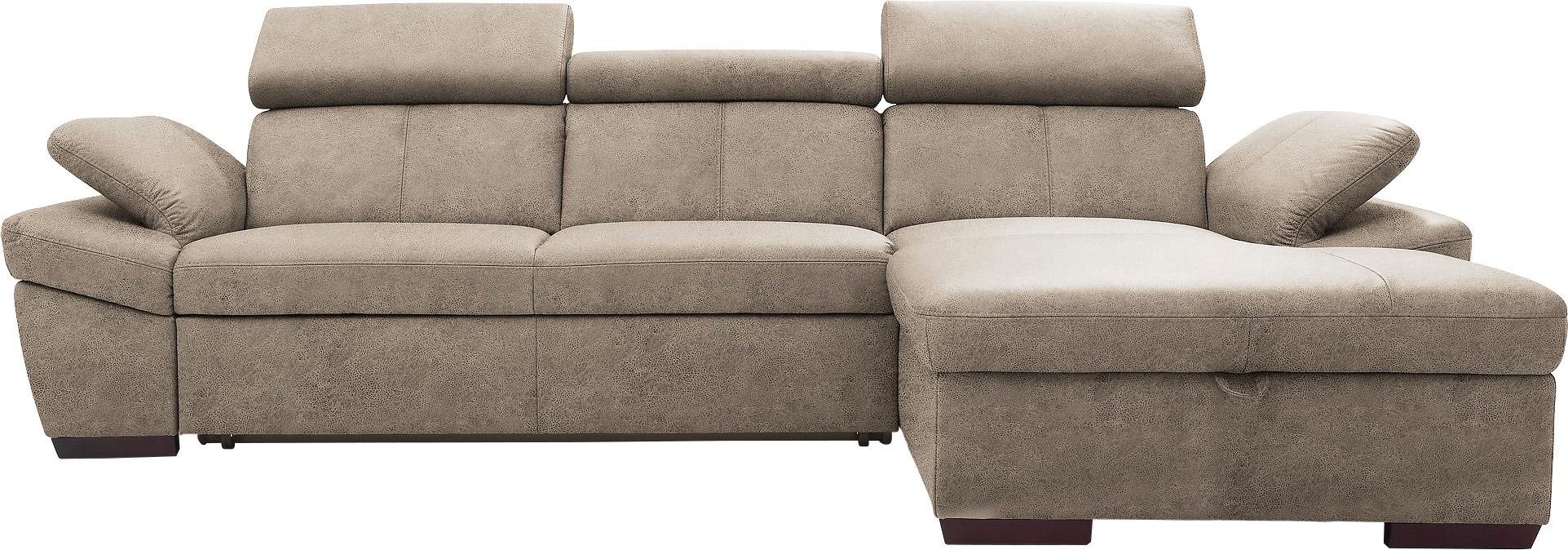exxpo - sofa fashion Ecksofa "Salerno, Funktionssofa, Breite 280cm, hoher S günstig online kaufen