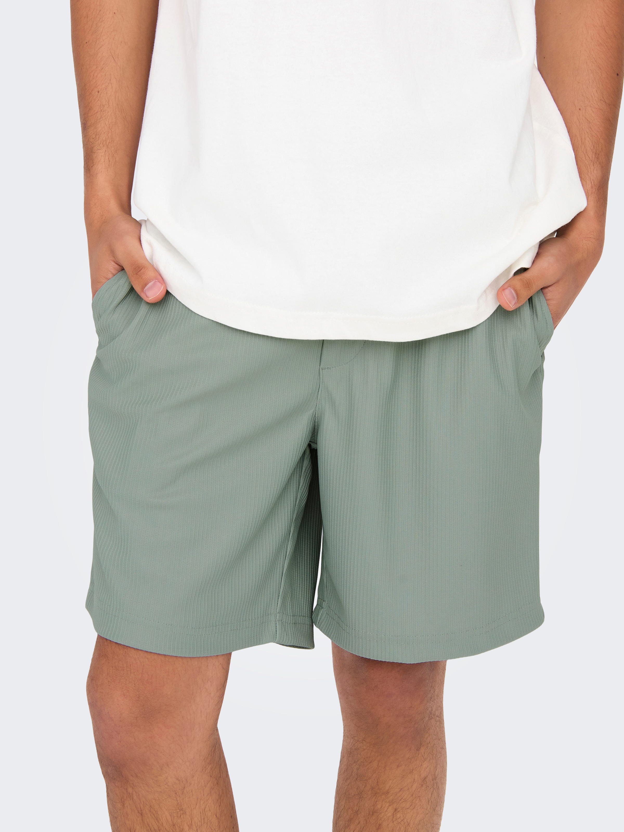 ONLY & SONS Shorts »ONSTEL LIFE PLIZZE SHORTS NOOS«