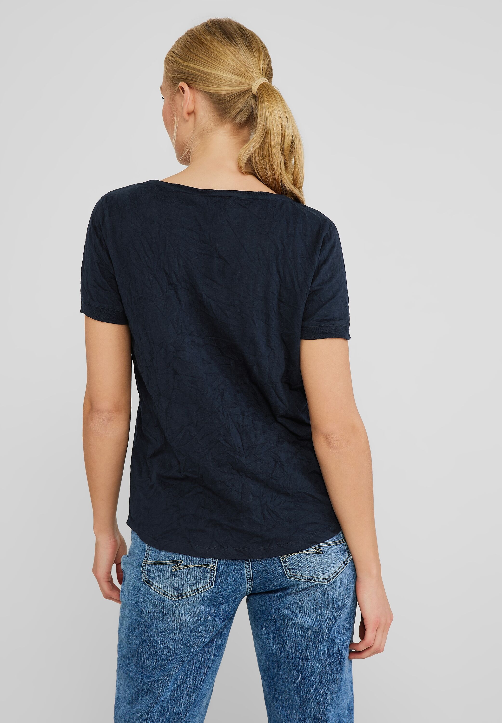 STREET ONE T-Shirt, aus softem | für BAUR Materialmix bestellen