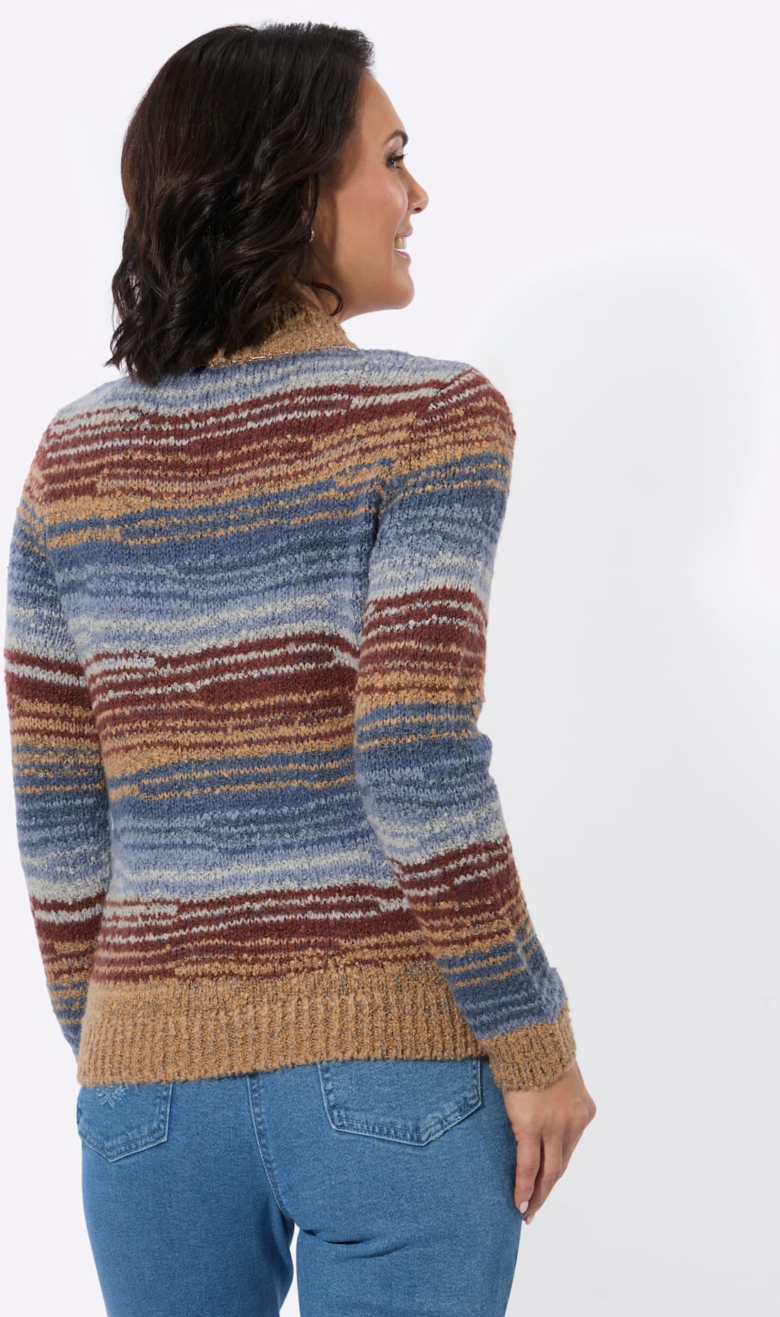 Casual Looks Stehkragenpullover »Bouclé-Pullover«