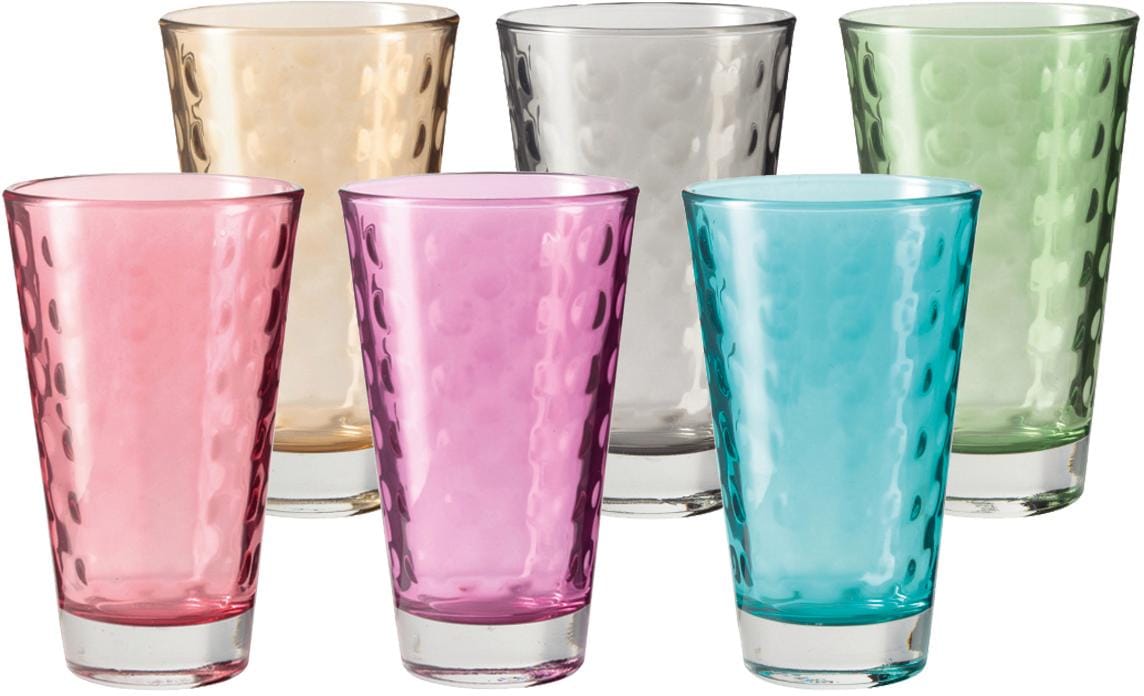 LEONARDO Glas »Optic« (Set 6 dalys 6) Colori Qu...