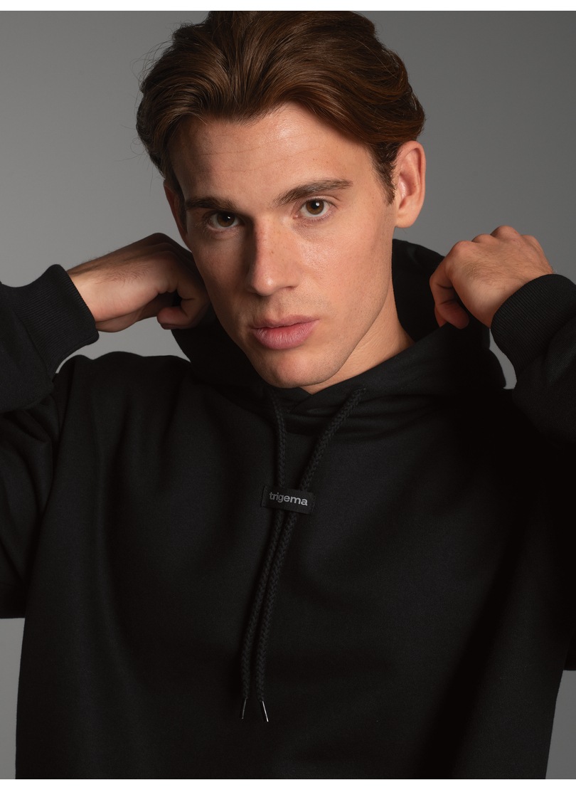 Thumbnail - Trigema Kapuzensweatshirt "TRIGEMA Hoodie mit modischem Logo-Weblabel"