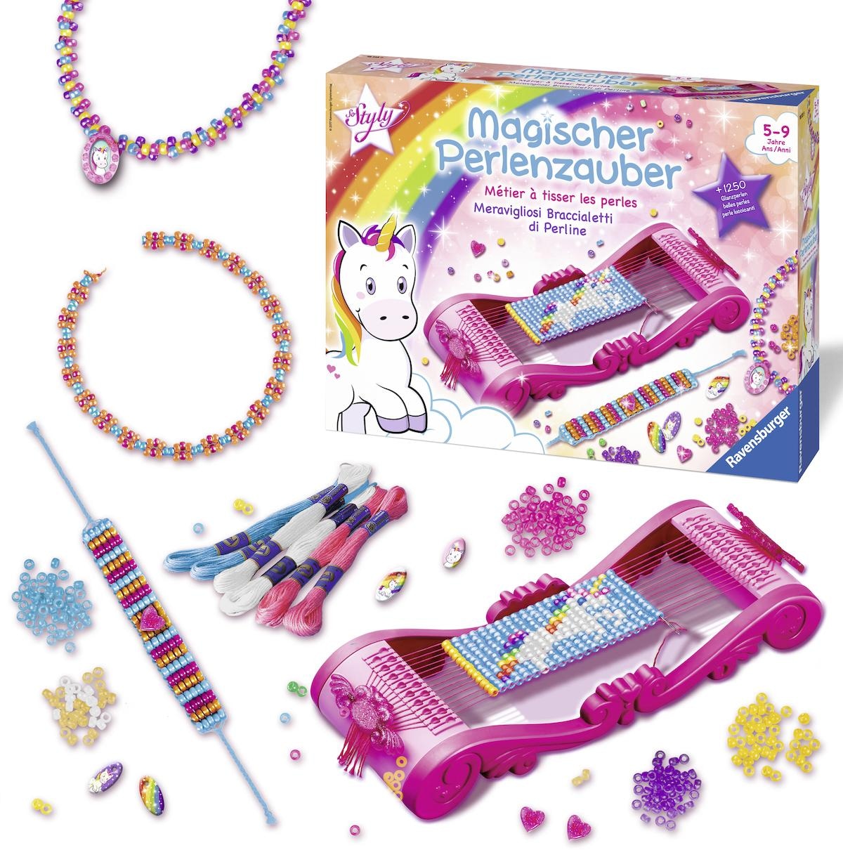 Ravensburger Kreativset »So Styly, Magischer Perlenzauber Einhorn«, (Set), Made in Europe