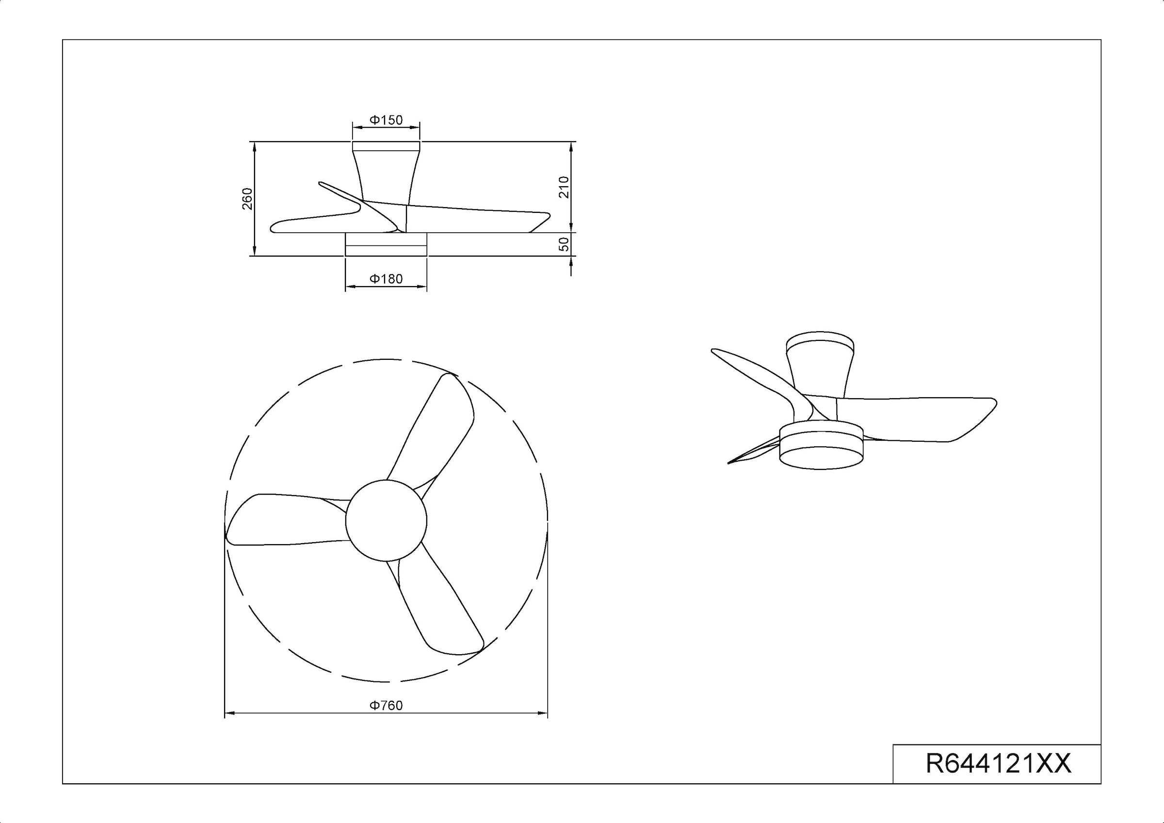REALITY Leuchten LED Deckenleuchte »RANDERS mit Ventilator, Deckenventilator mit Licht inkl Fernbedienung«, 1 flammig, Leuchtmittel LED-Board | LED fest integriert, 6 Geschwindigkeiten Timer Vor- & Rücklauf LED dimmbar CCT Nachtlicht