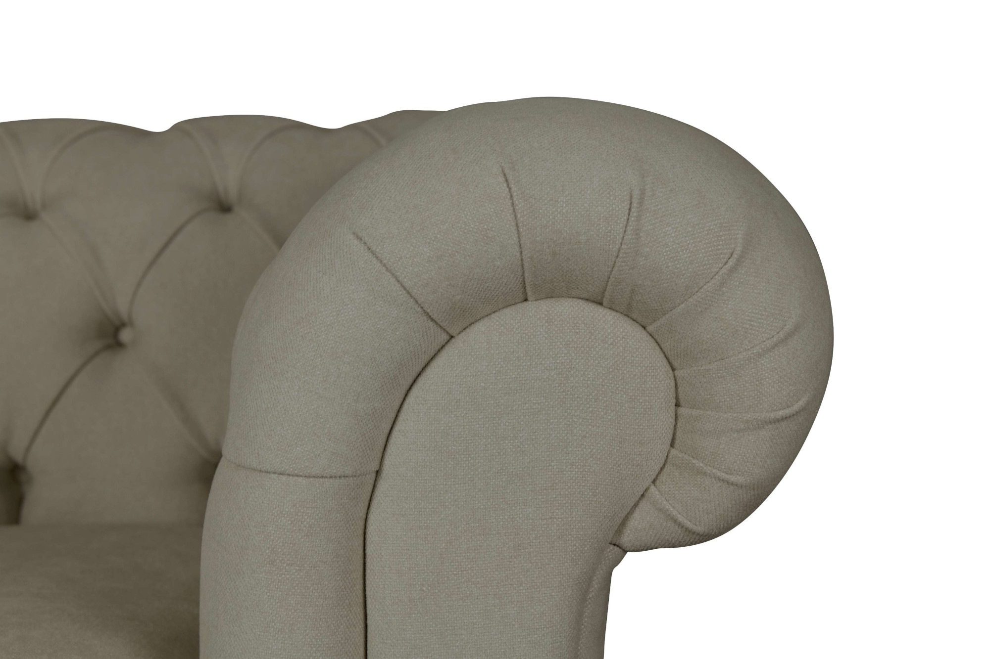 Home affaire 3-Sitzer »CHARENTE, optionale Schlafsofa, Chesterfield-Sofa, Bettfunktion«, mit edler Knopfheftung und typischen Armlehnen, B/T/H 198/89/74 cm