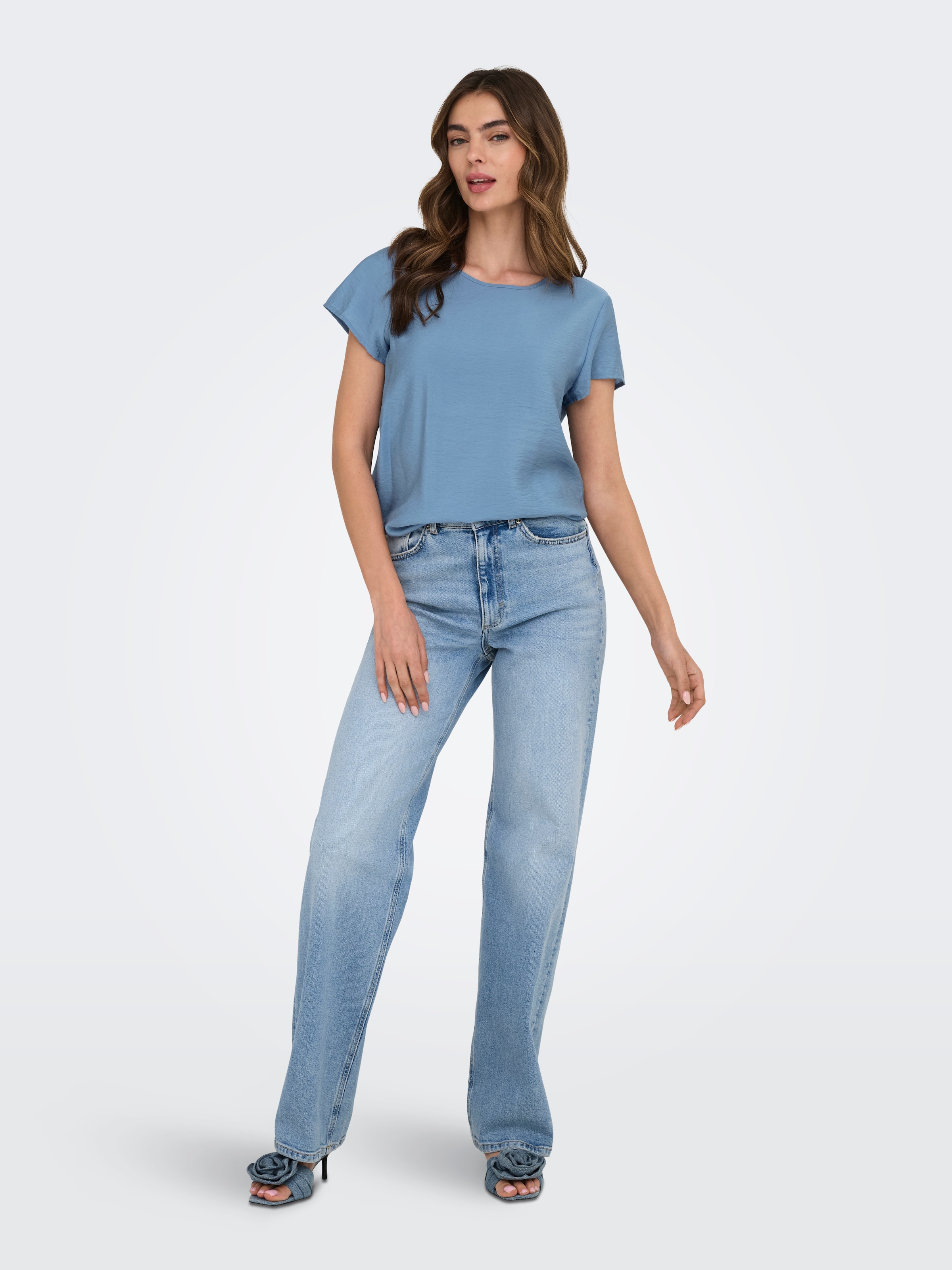 ONLY Blusenshirt »ONLAYA LIFE S/S O-NECK TOP NOOS PTM«