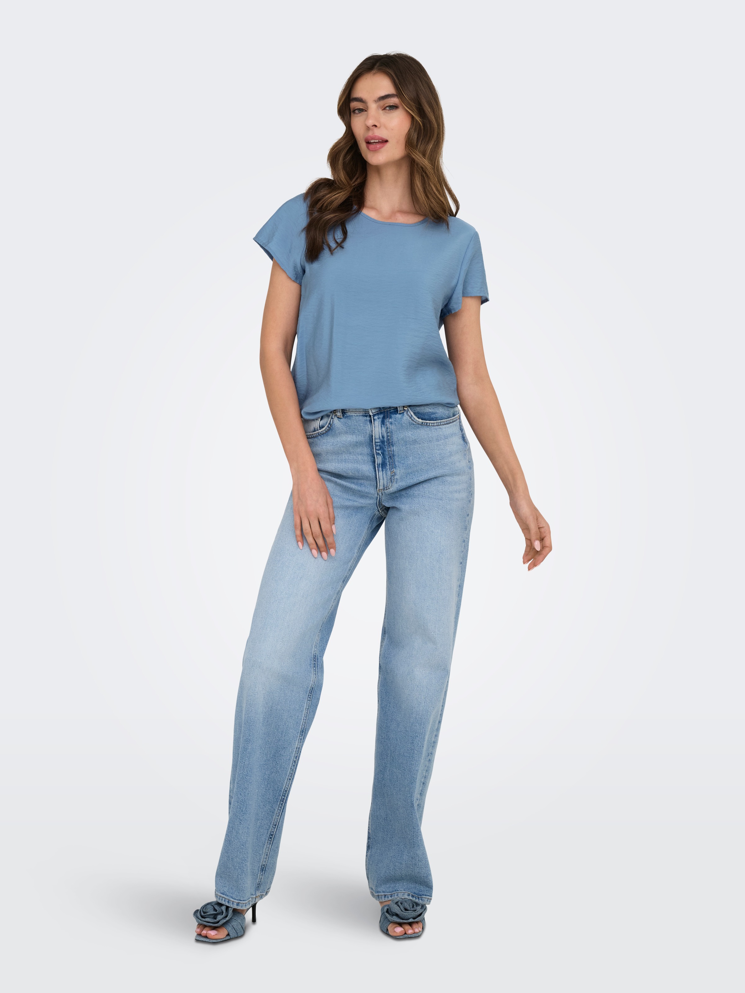 Thumbnail - ONLY Blusenshirt "ONLAYA LIFE S/S O-NECK TOP NOOS PTM"