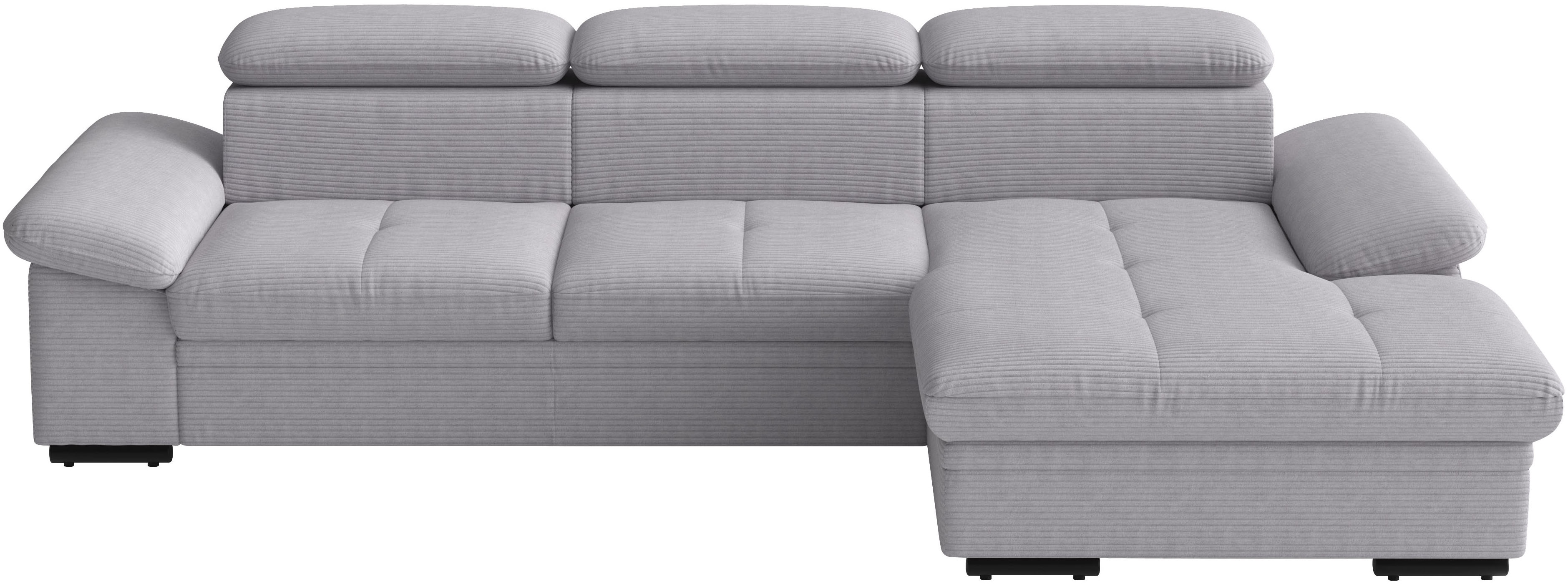 sit&more Ecksofa "Viola L-Form, B: 260 cm, Arm- & Kopfteilverstellung" optional Schlaffunktion,inkl Armteil- & Kopfteilverstellung