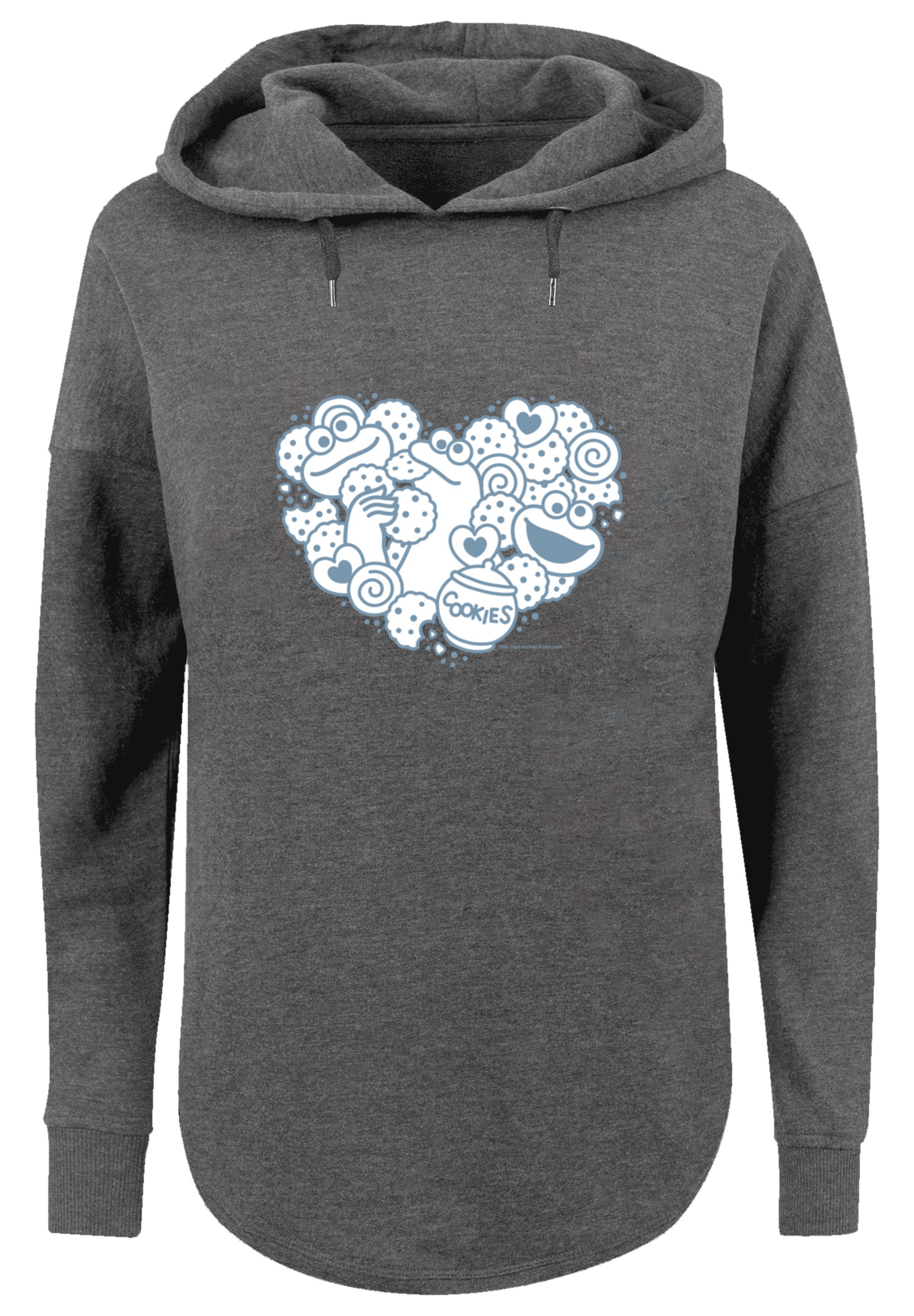 F4NT4STIC Kapuzenpullover »Sesamstraße Cookies from the heart«, Premium Qualität