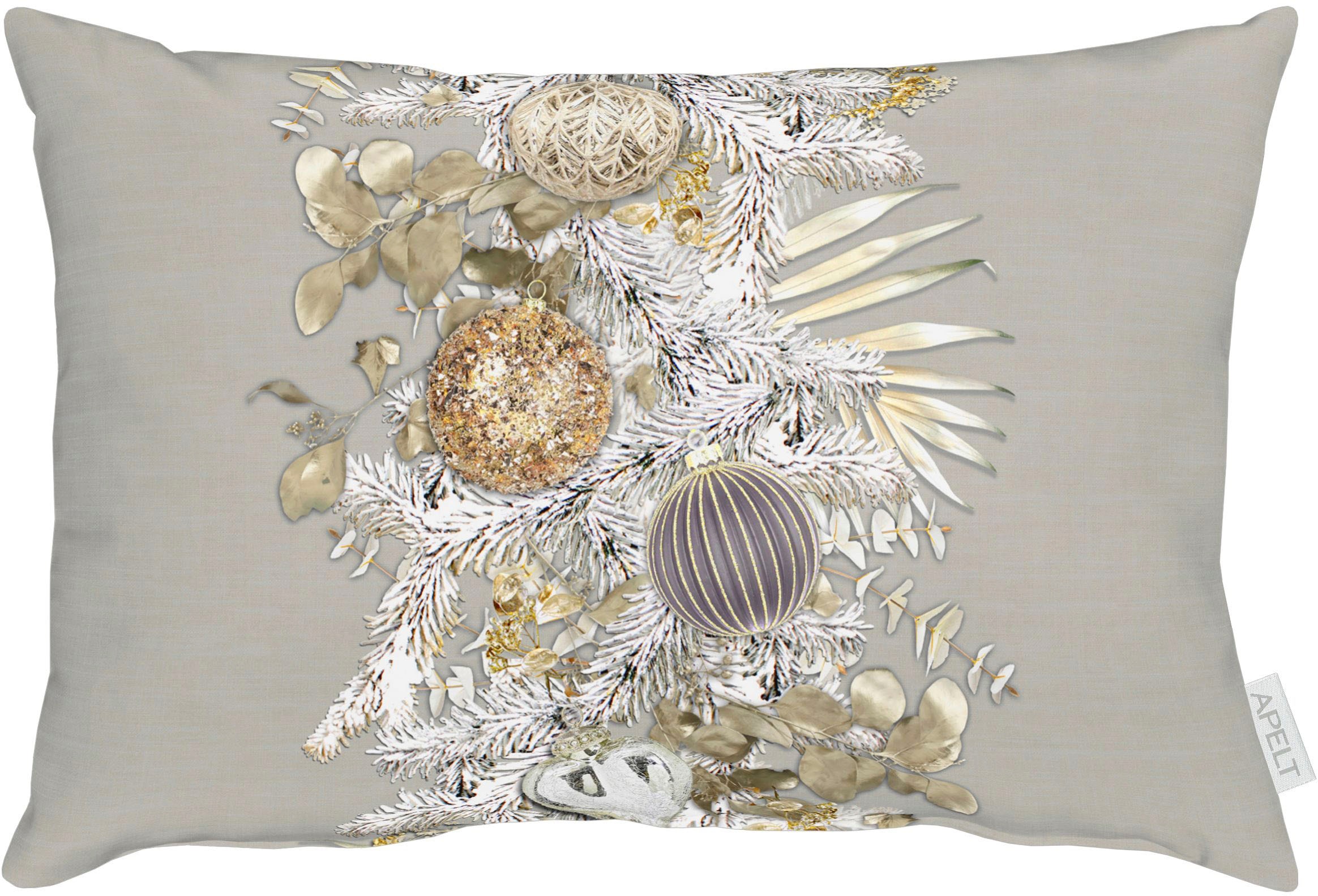 Dekokissen APELT, B:35cm H:5cm L:50cm, grau, Baumwolle, Polyester, Dekokissen_Sitzkissen_Kissenhüllen, "6304"