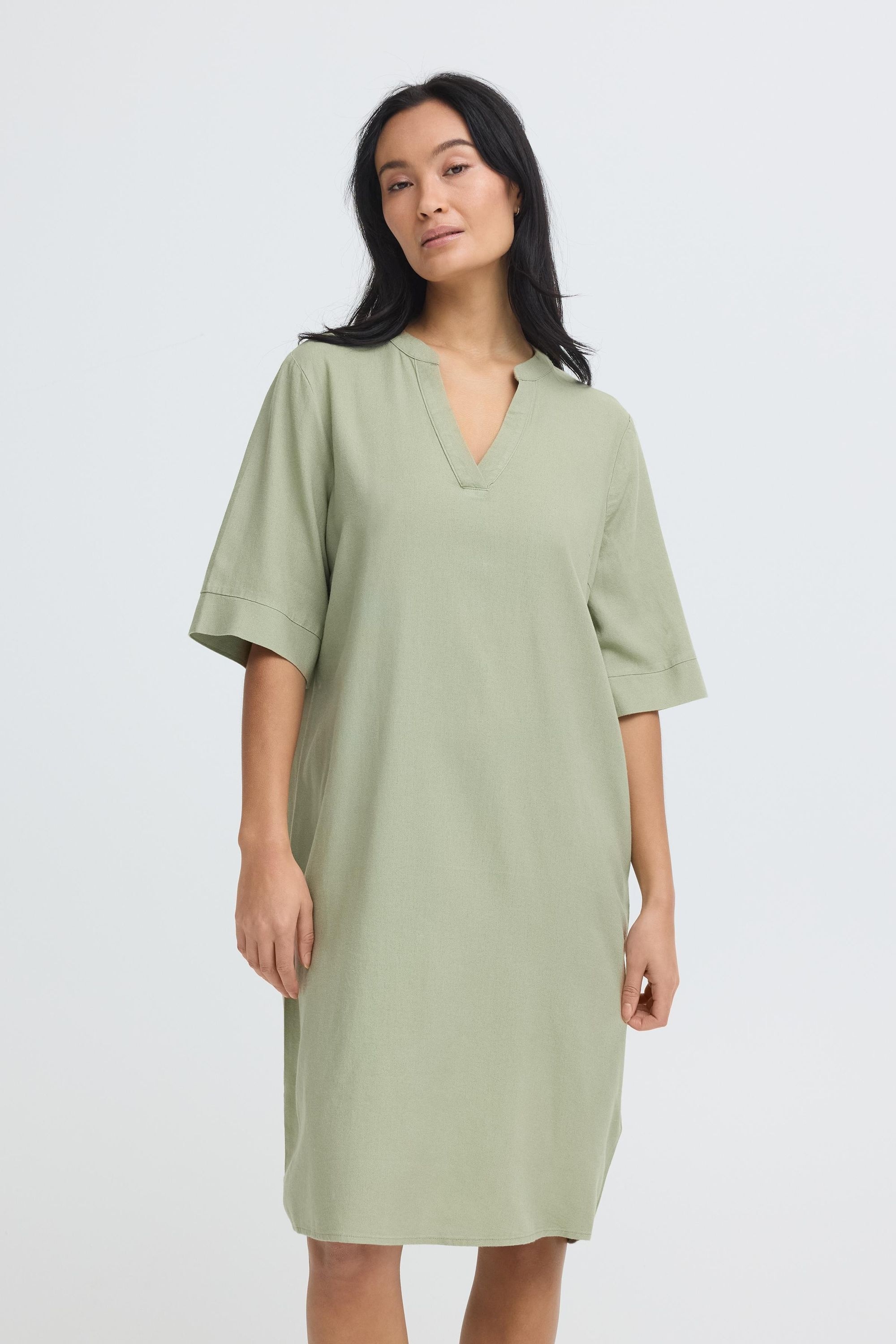 OXMO Minikleid »Minikleid OXNInna Linen Mix«