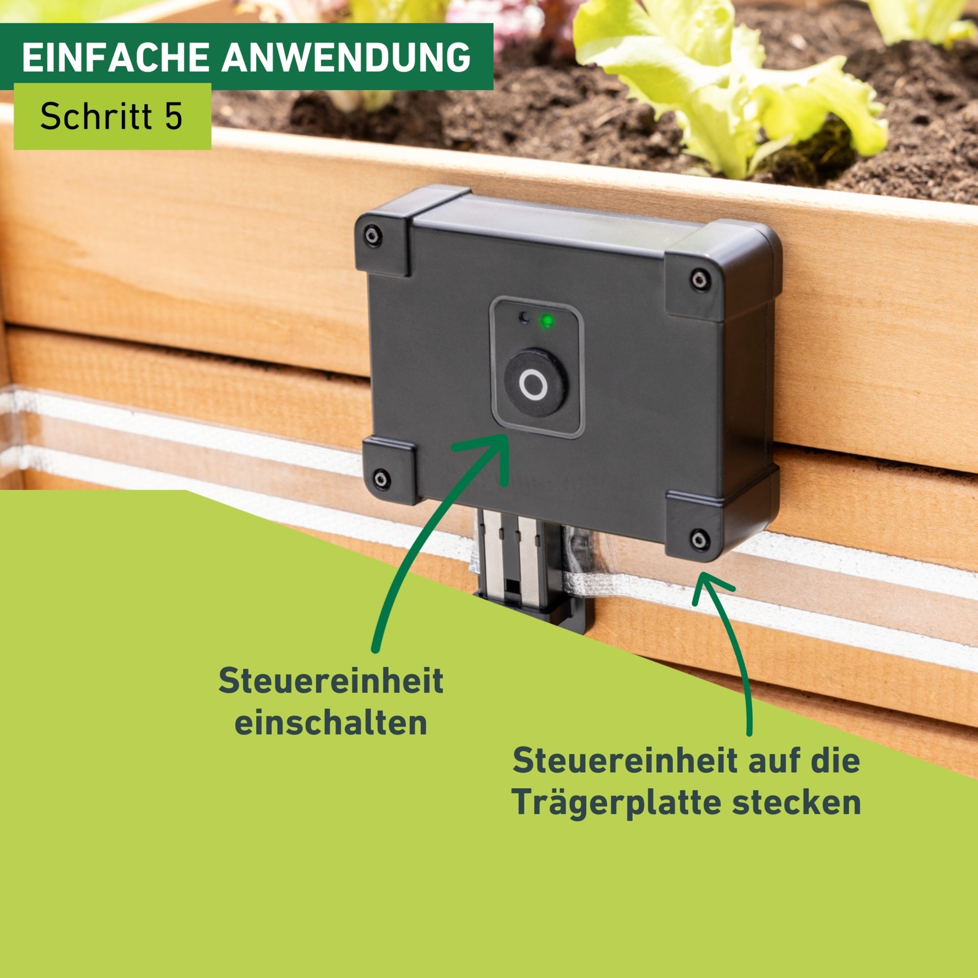 Windhager Elektrischer Schneckenzaun »elektrisch inkl. 10 m Barrierestreifen, Schneckenabwehr e-FENCE« für Hochbeete, Schneckenband selbsklebend