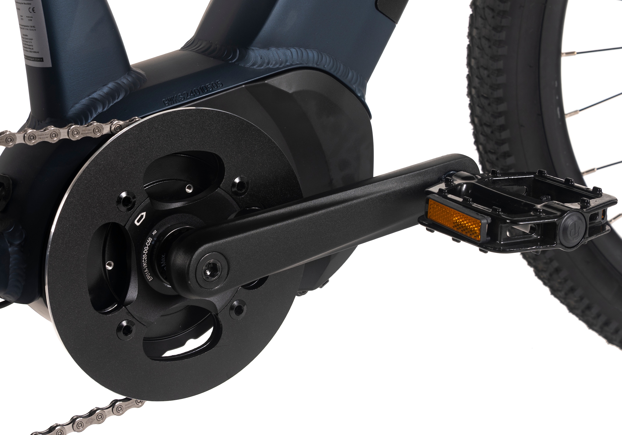 Adore E-Bike »27,5" Alu MTB Pedelec GX-650 Mittelmotor 80NM / 15Ah Nachtblau matt«, 11 Gang, Shimano, Cues, Mittelmotor 250 W