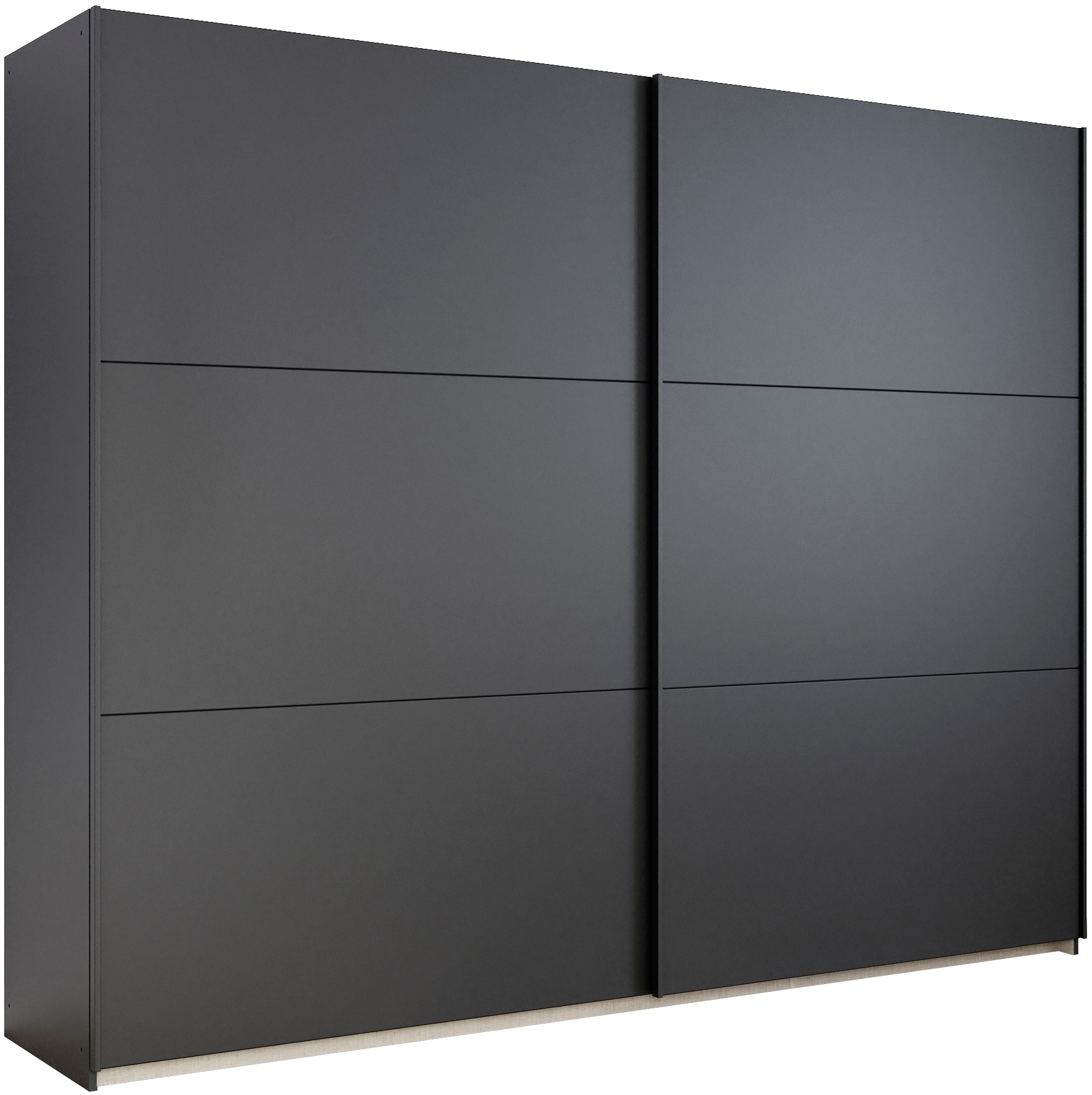 rauch Schwebetürenschrank "Kleiderschrank Drehtürenschrank Schrank Garderobe KRONACH" in 3 Ausstattungen BASIC/CLASSIC/PREMIUM, Breiten 131/175/218/261 cm, optional ohne, mit 1 oder 2 Spiegel, viel Stauraum MADE IN GERMANY