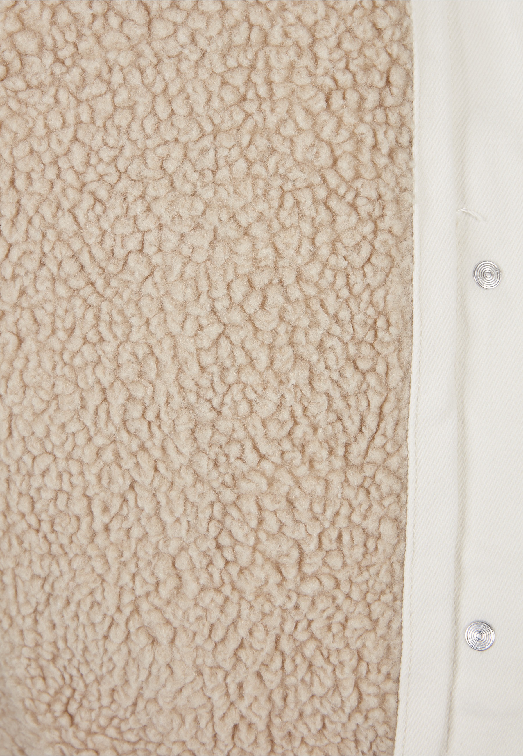 URBAN CLASSICS Jeansjacke »Urban Classics Damen Ladies Oversized Sherpa Denim Jacket« 1 Stk. tlg. ohne Kapuze