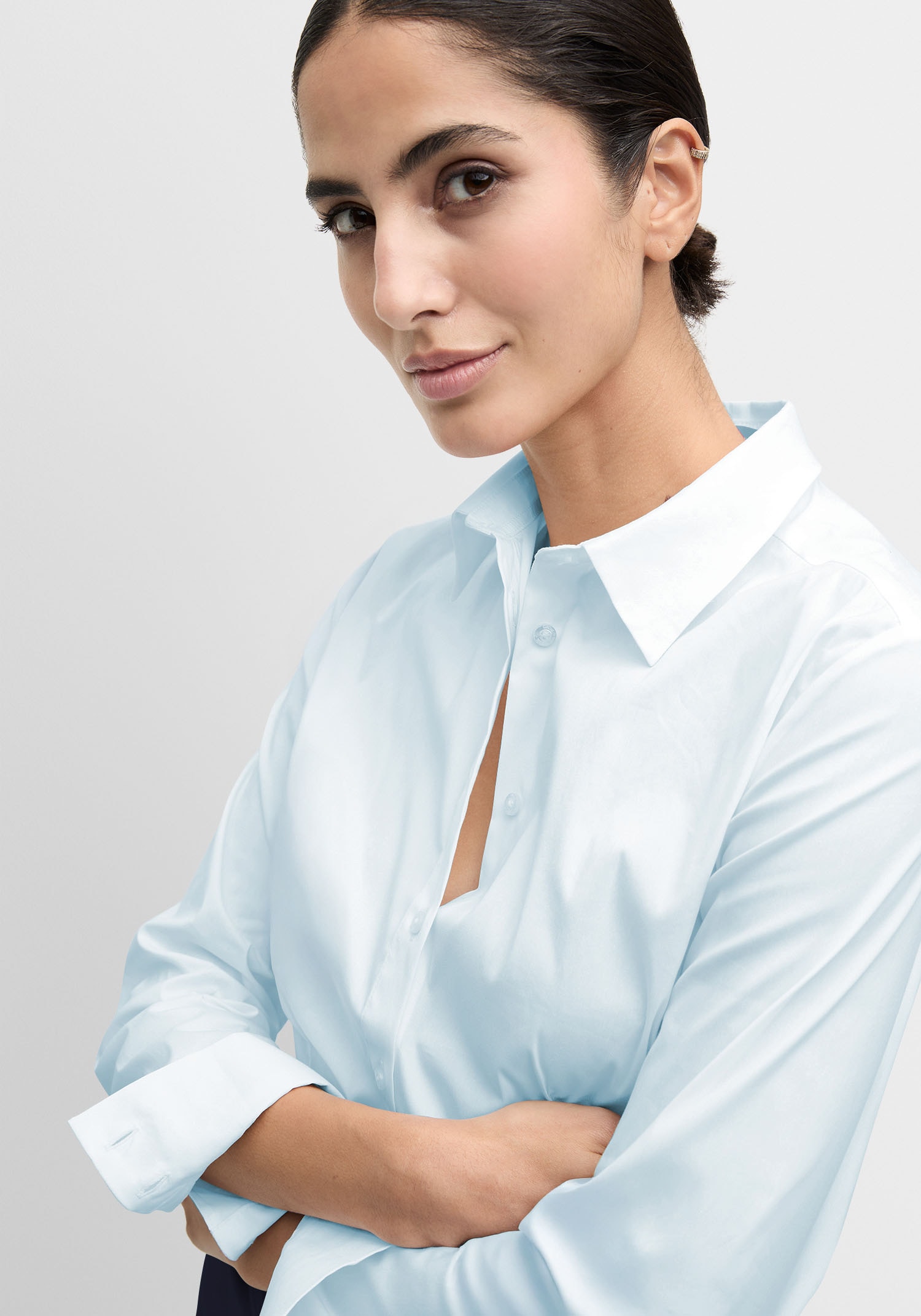 Cinque Hemdbluse »CIBRAVO«, Mit Markenlabelplättchen am Saum