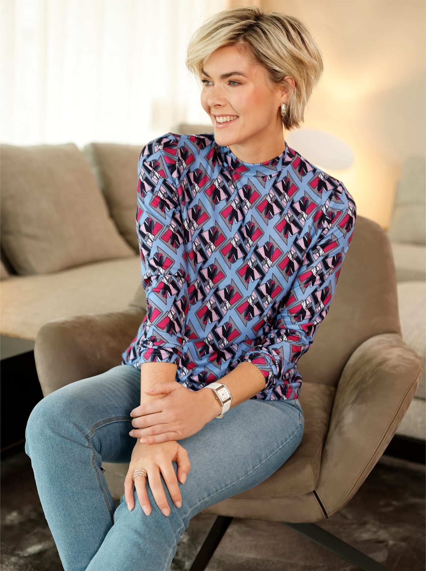Classic Basics Stehkragenshirt "Winter-Shirt" 1