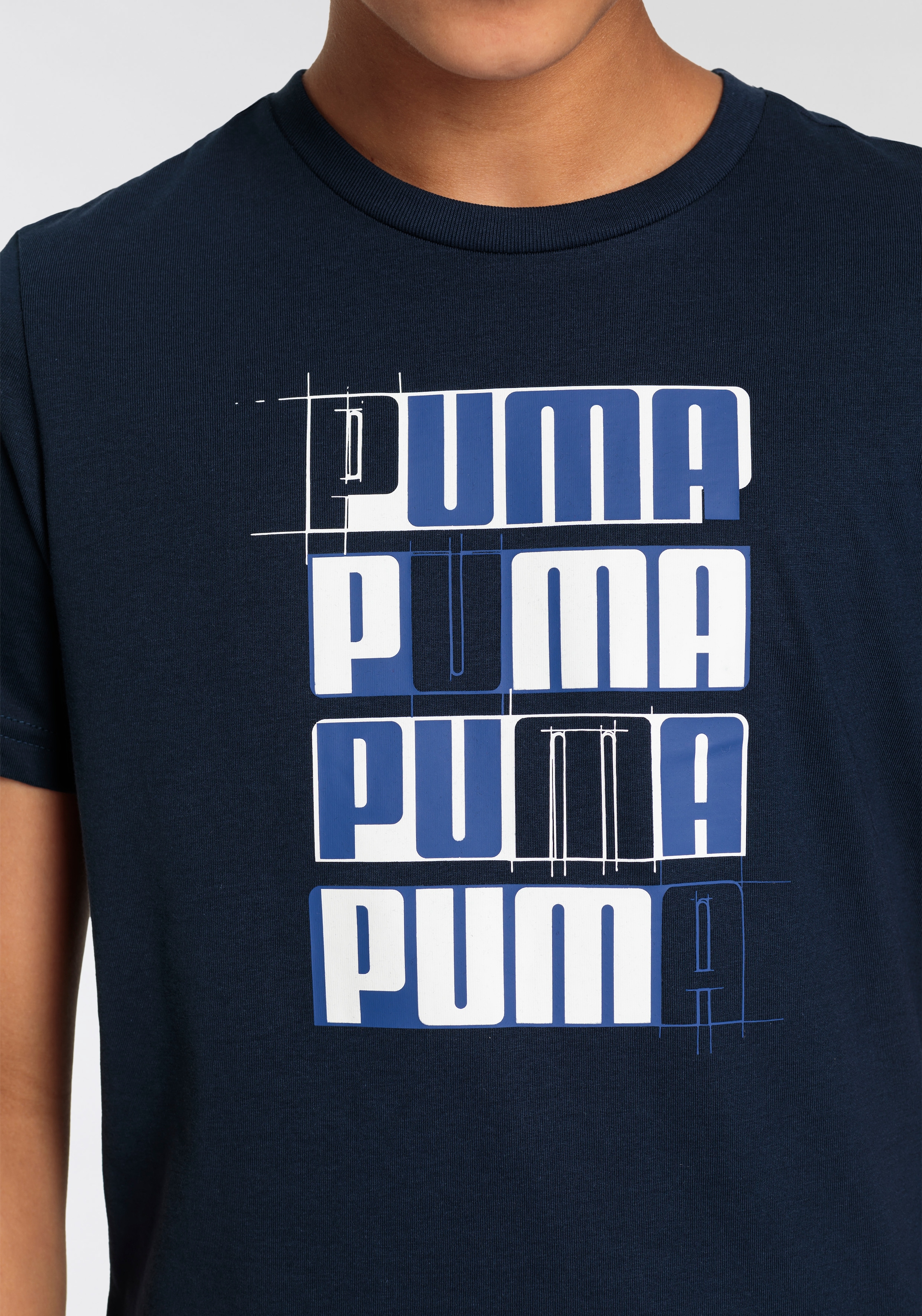 PUMA T-Shirt »ESS+ LOGO LAB TEE B«, (1 tlg.)