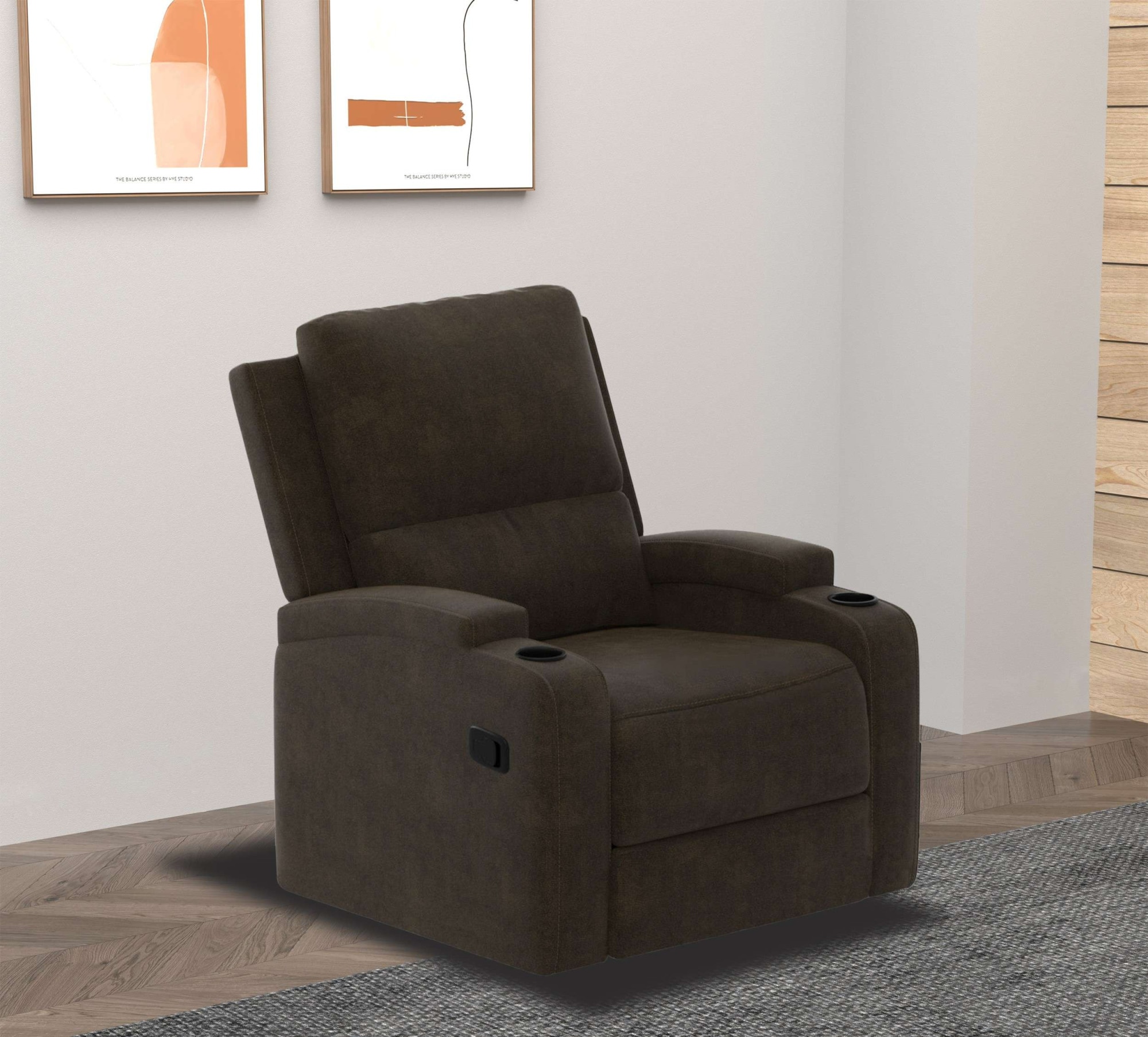 Home affaire Relaxsessel »Napori«, TV-Sessel, Kinosessel mit Relaxfunktion in 2 Sitzen, Getränkehalter