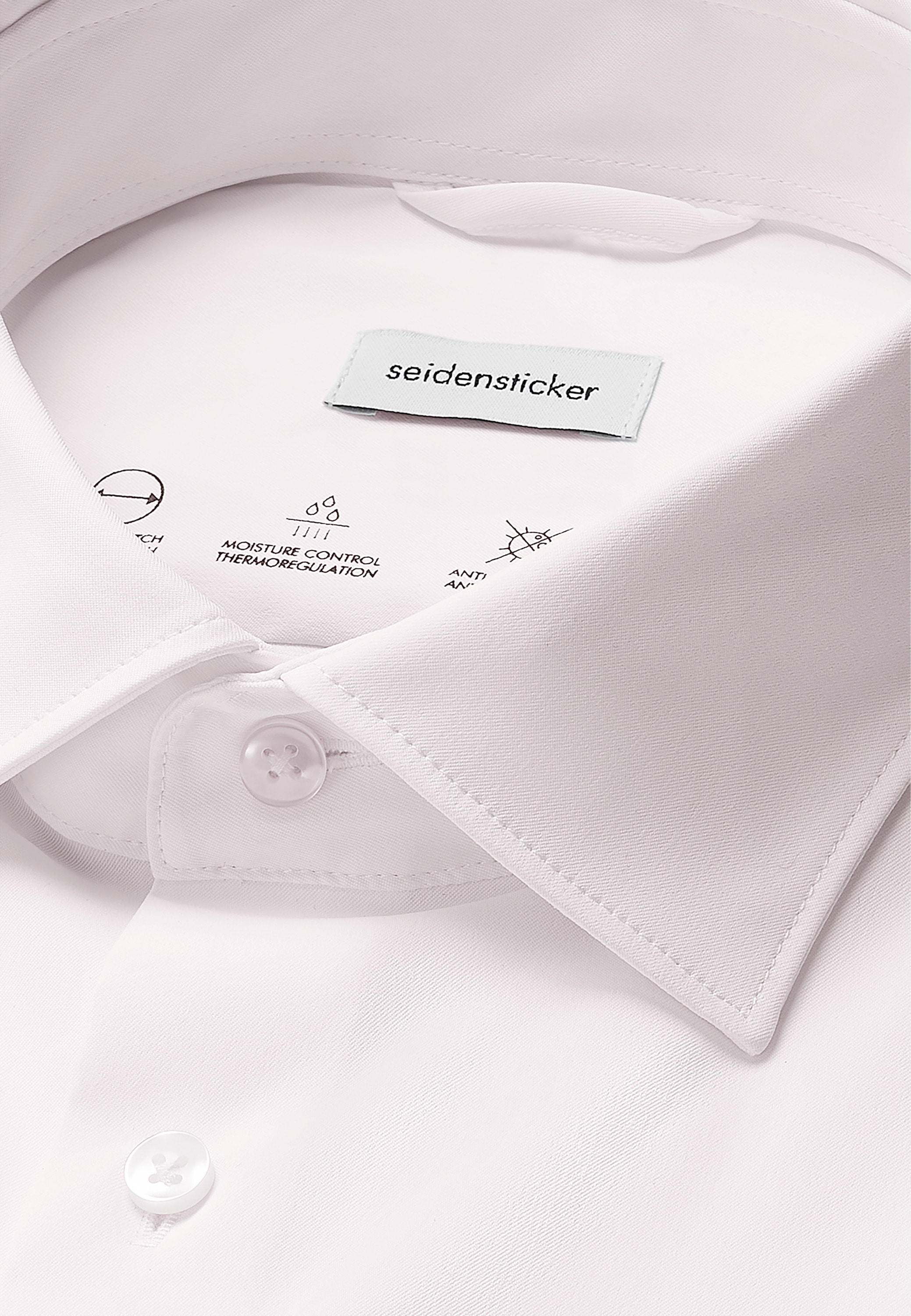 seidensticker Businesshemd »Schwarze Rose«, Slim 1/1 Kentkragen Uni