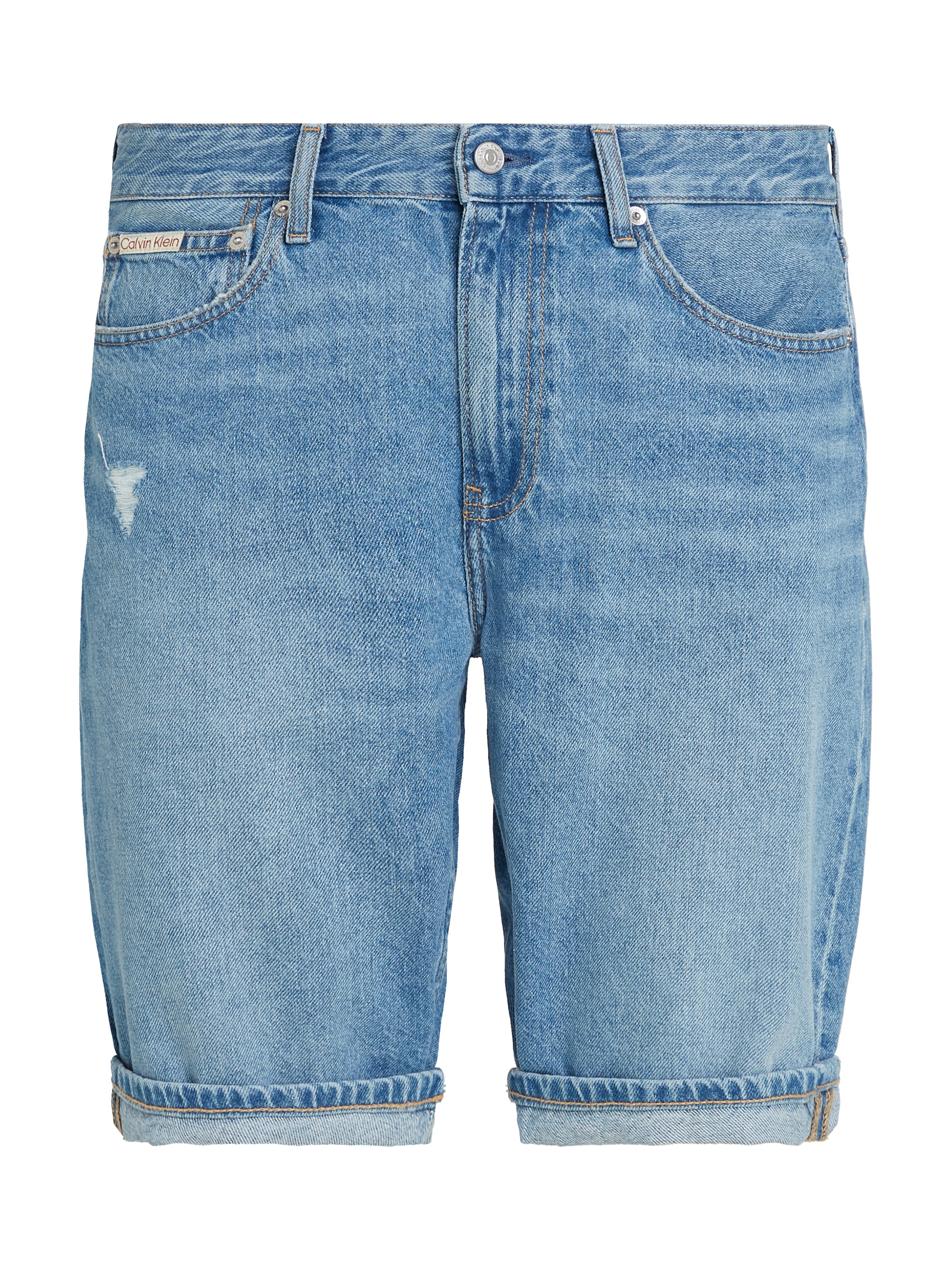 Calvin Klein Jeans Shorts »REGULAR SHORT«, in mittelblauer Waschung