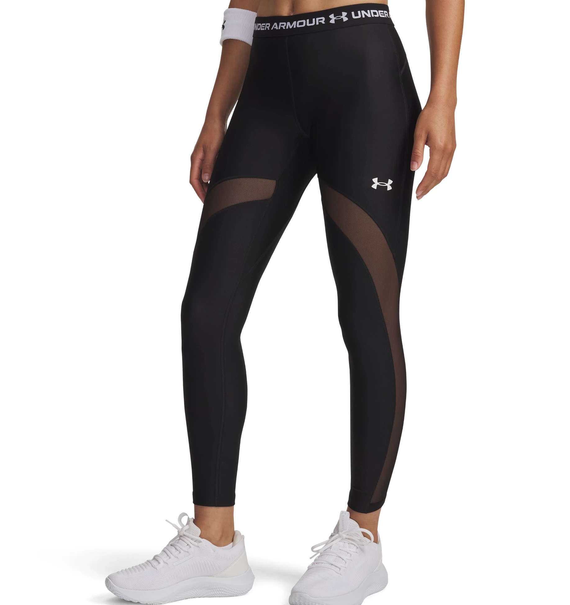 Under Armour Trainingstights "HEATGEAR MESH LEGGING" sportlicher Stil, für Fitness und Sportmode