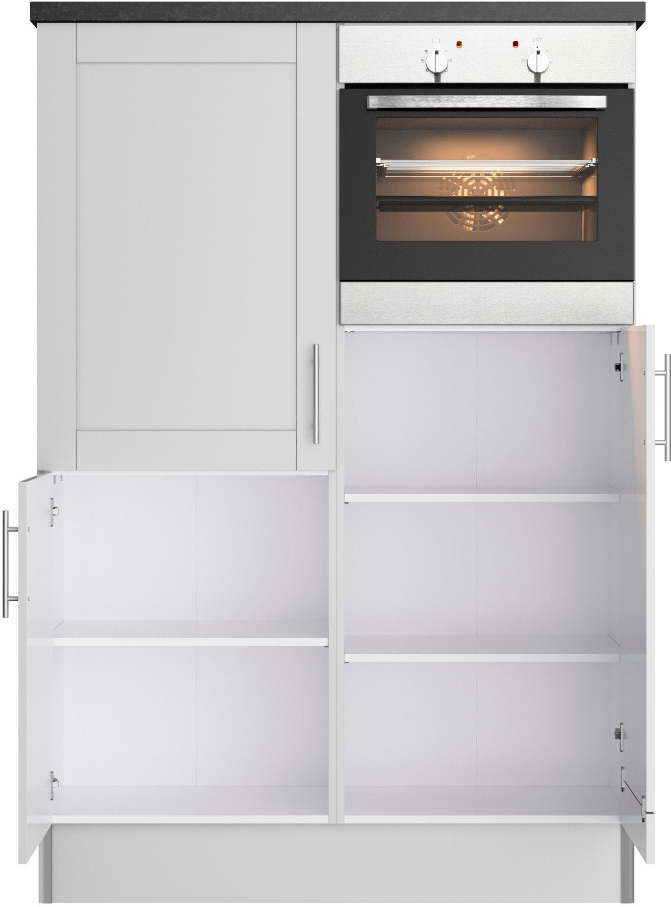 OPTIFIT Küche »Ahus, Hochschrankmodul«, Breite 120 cm,wahlweise mit E-Geräten,Soft-Close-Funktion